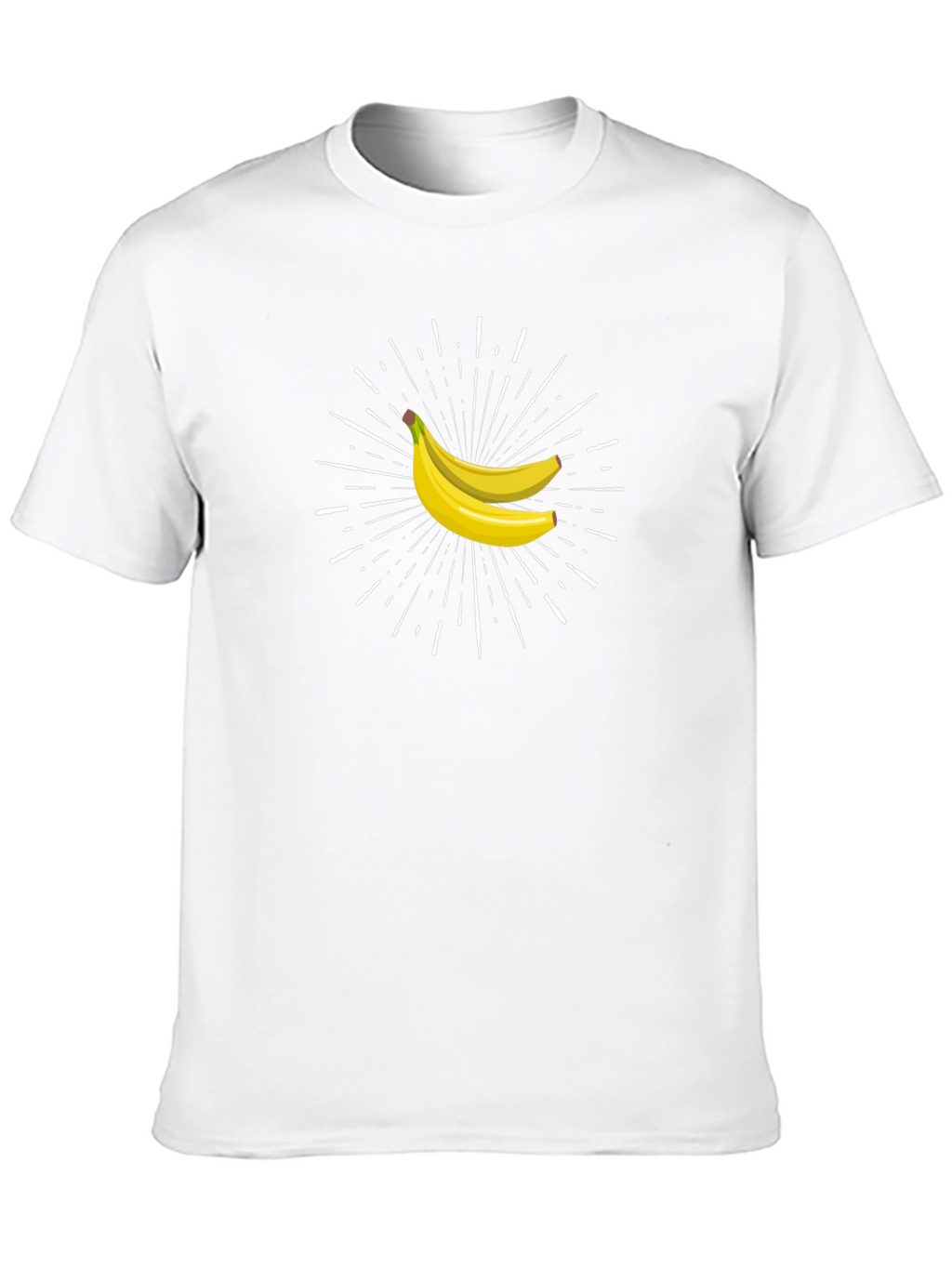 Banana Burst Graphic Tee - Black Cotton Comfort