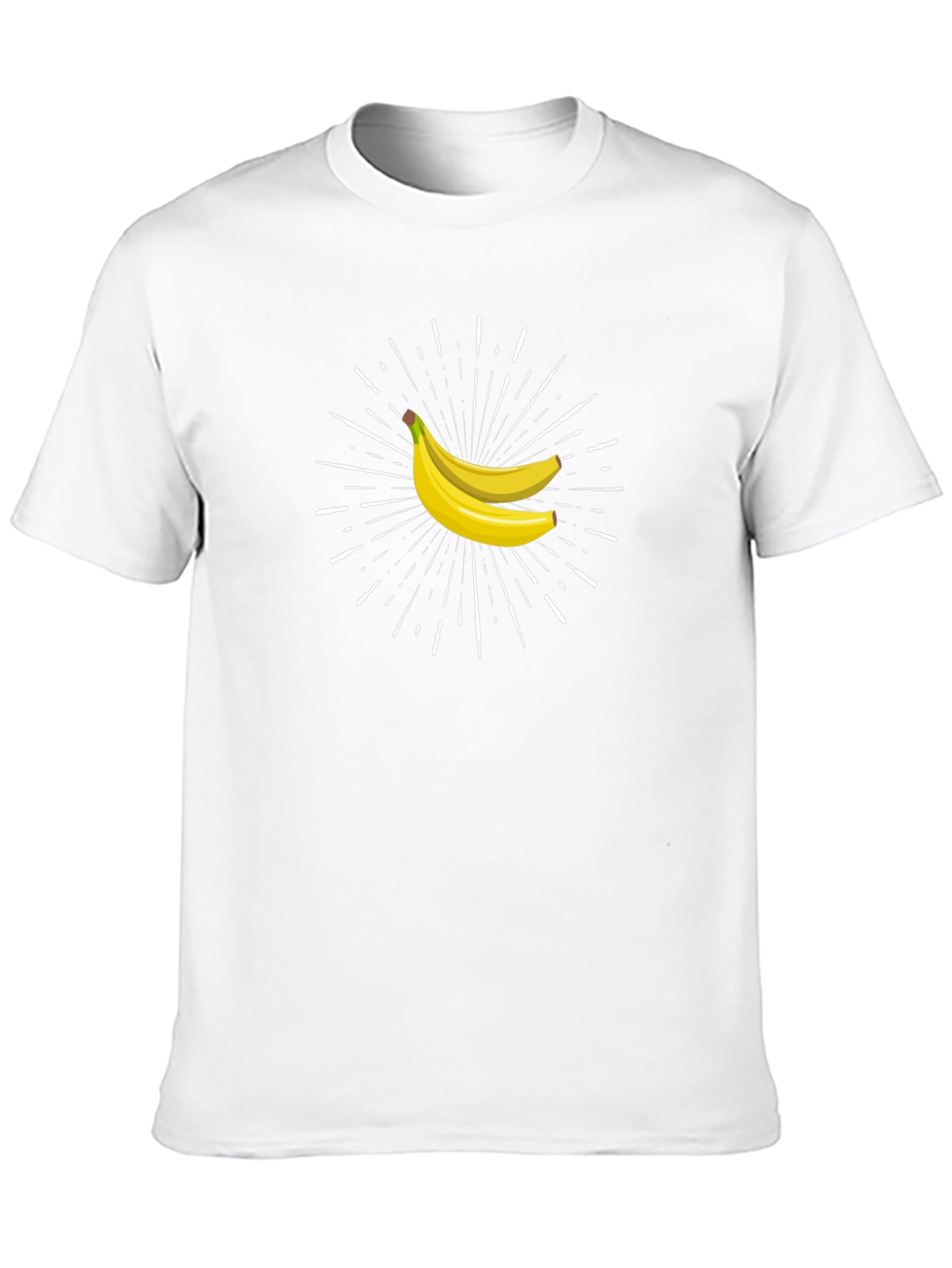 Banana Burst Graphic Tee - Black Cotton Comfort