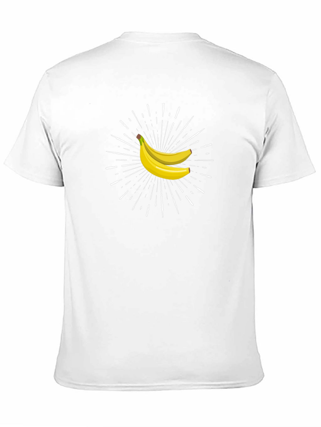 Banana Burst Graphic Tee - Black Cotton Comfort