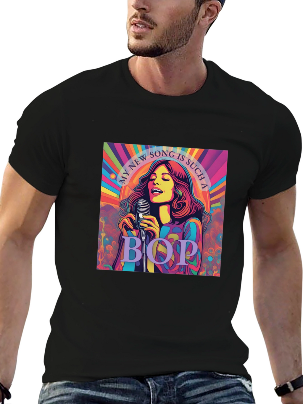 Retro My New Song Graphic Tee