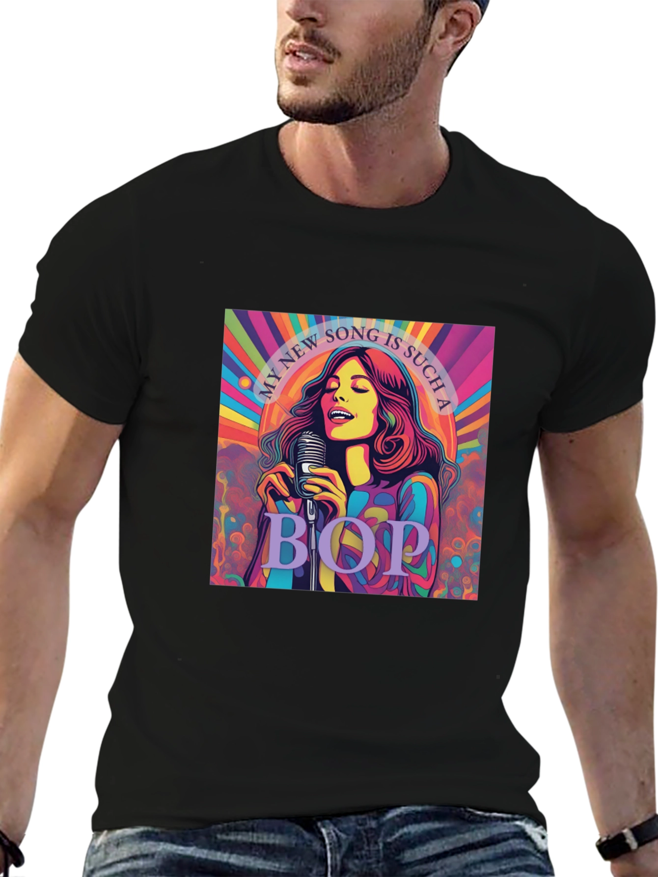 Retro My New Song Graphic Tee