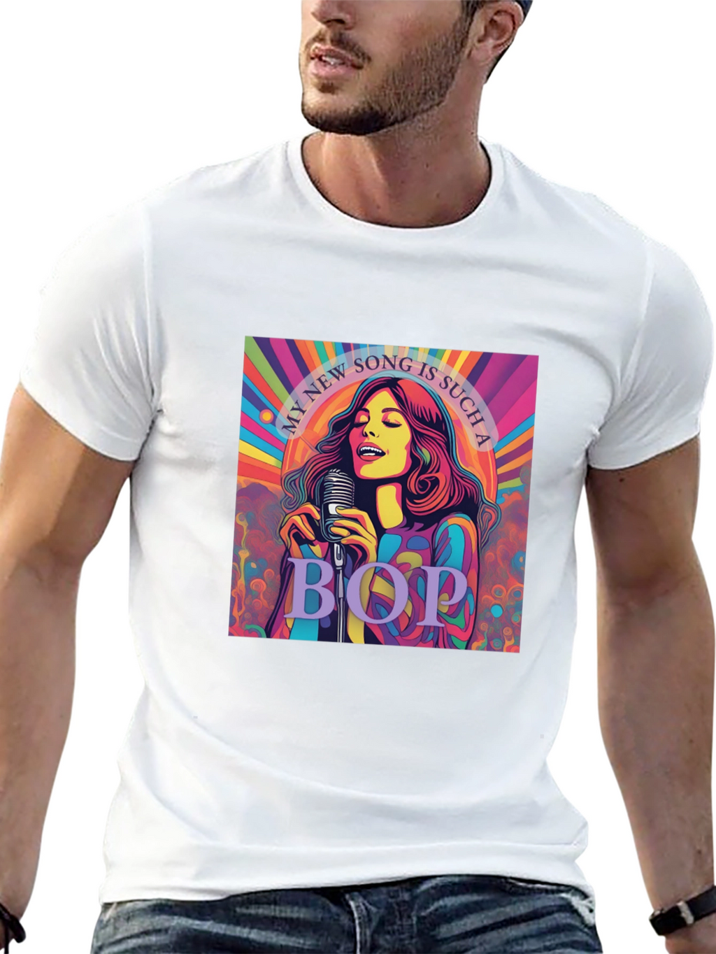 Retro My New Song Graphic Tee