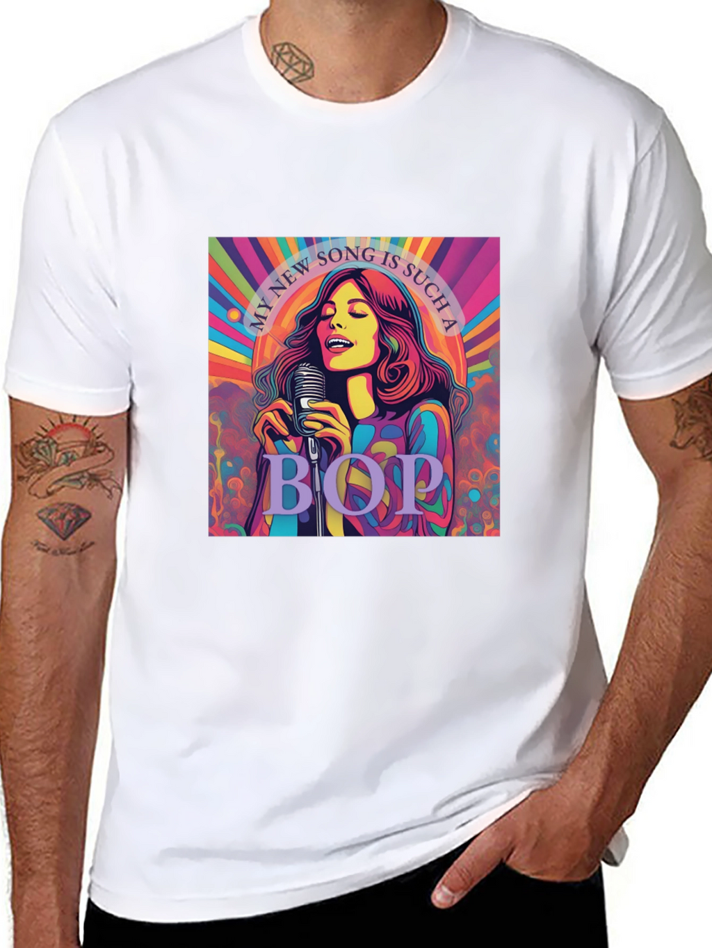 Retro My New Song Graphic Tee