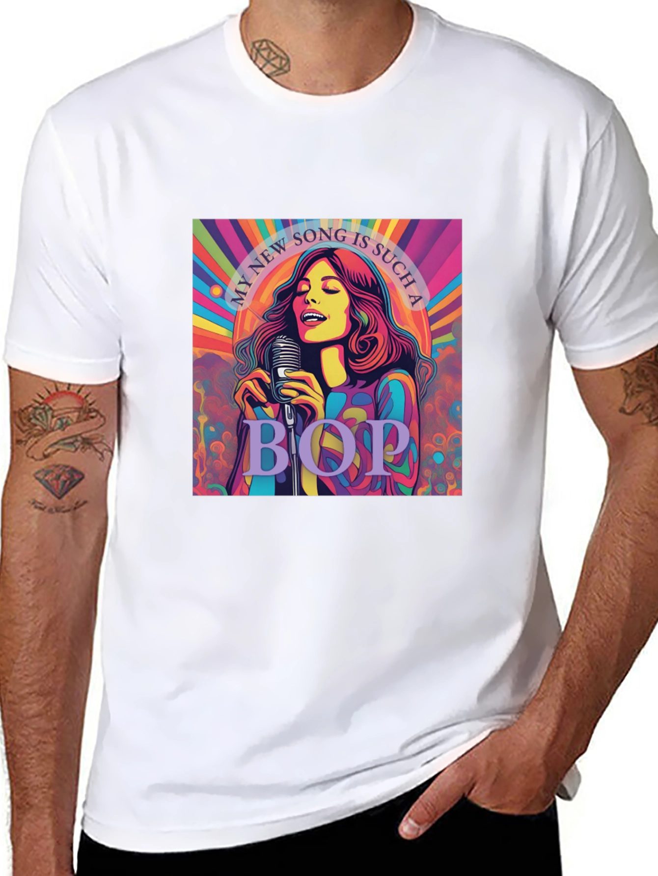 Retro My New Song Graphic Tee