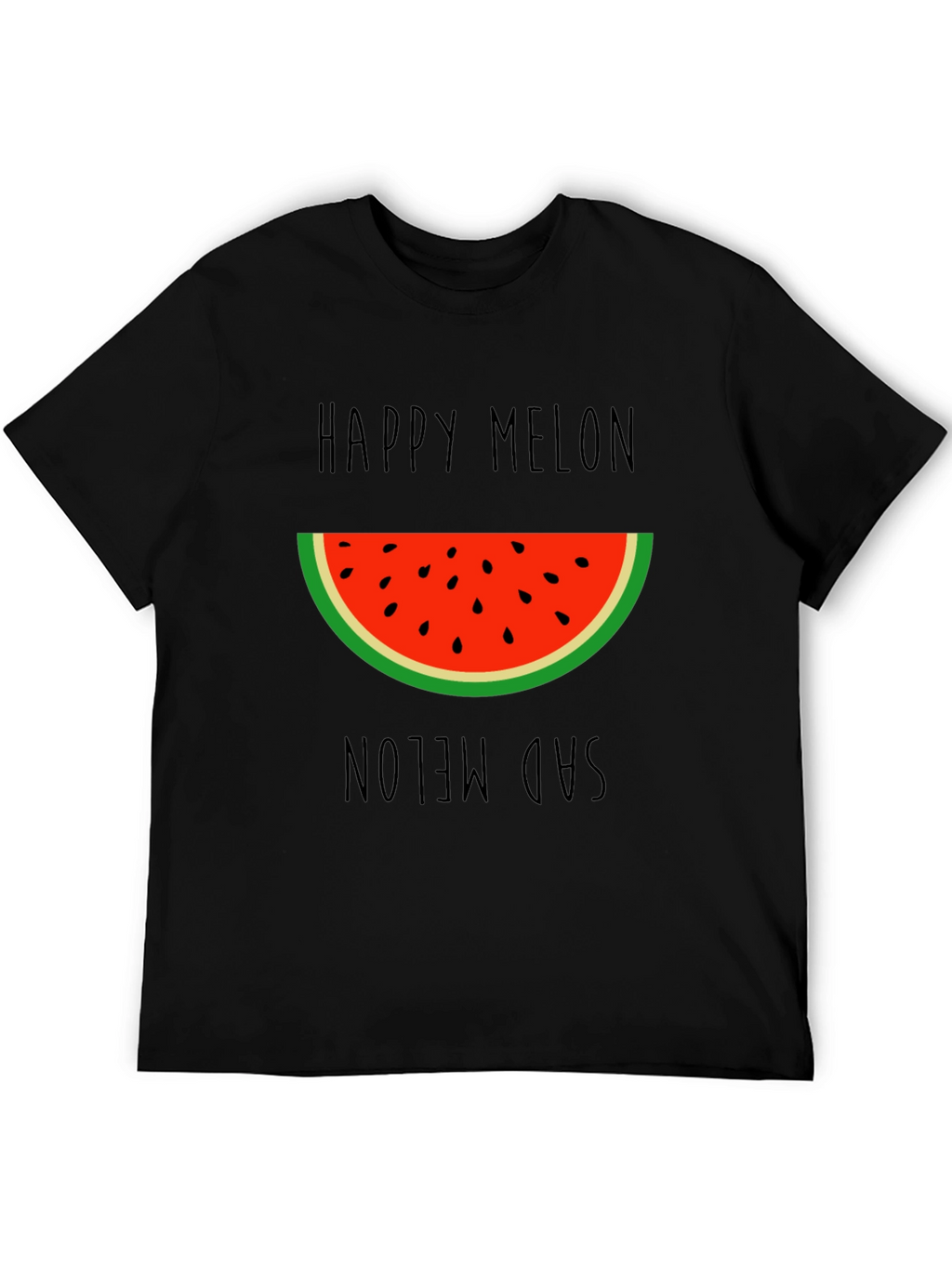 Happy Sad Melon Graphic T-Shirt - Unisex