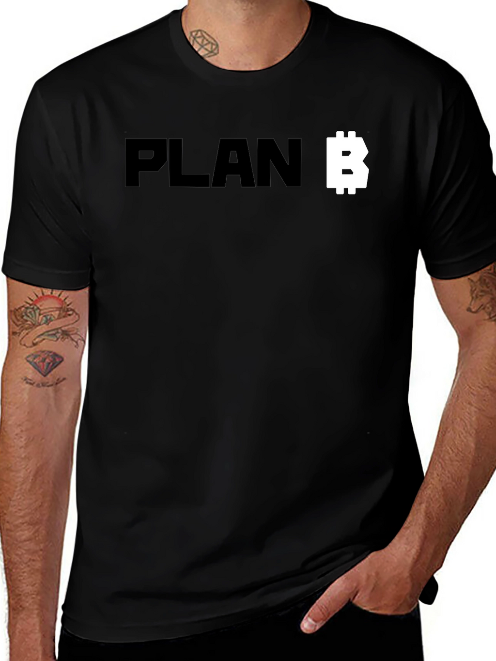 Plan B Bitcoin Crypto Black T-Shirt