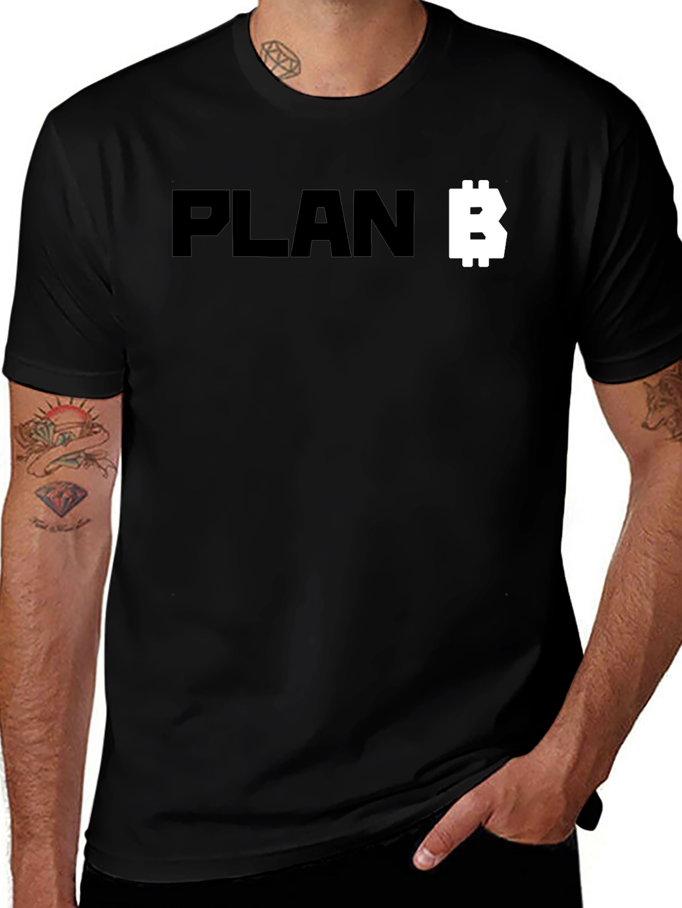 Plan B Bitcoin Crypto Black T-Shirt