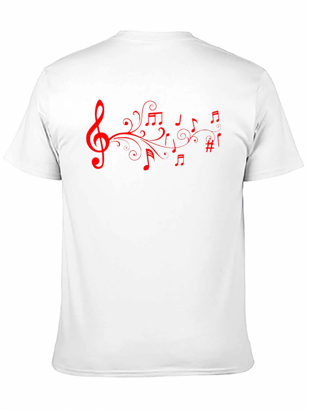 Musical Note T-Shirt - Stylish Black Tee
