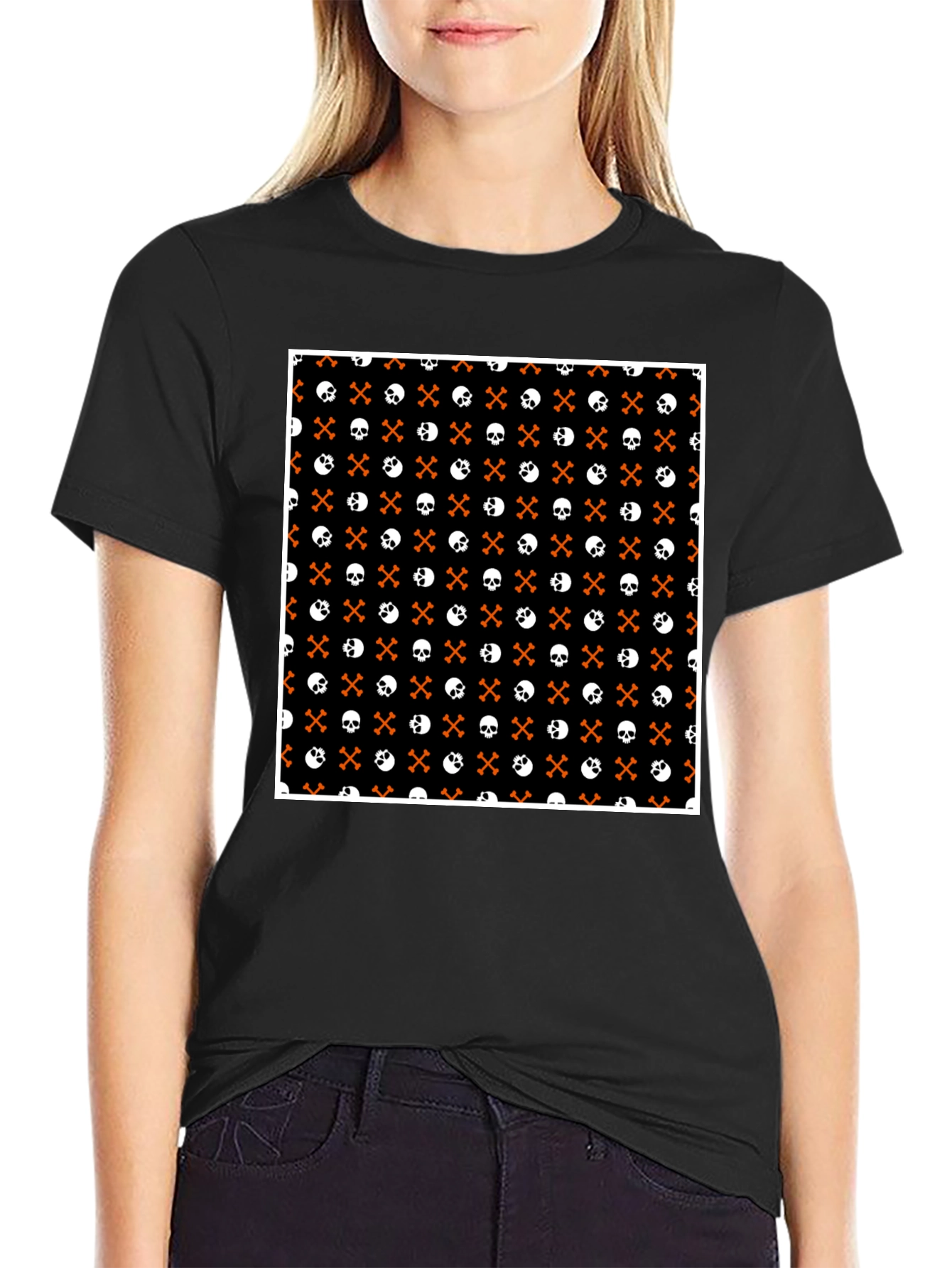 Skull & Crossbones T-Shirt - Spooky Graphic Tee