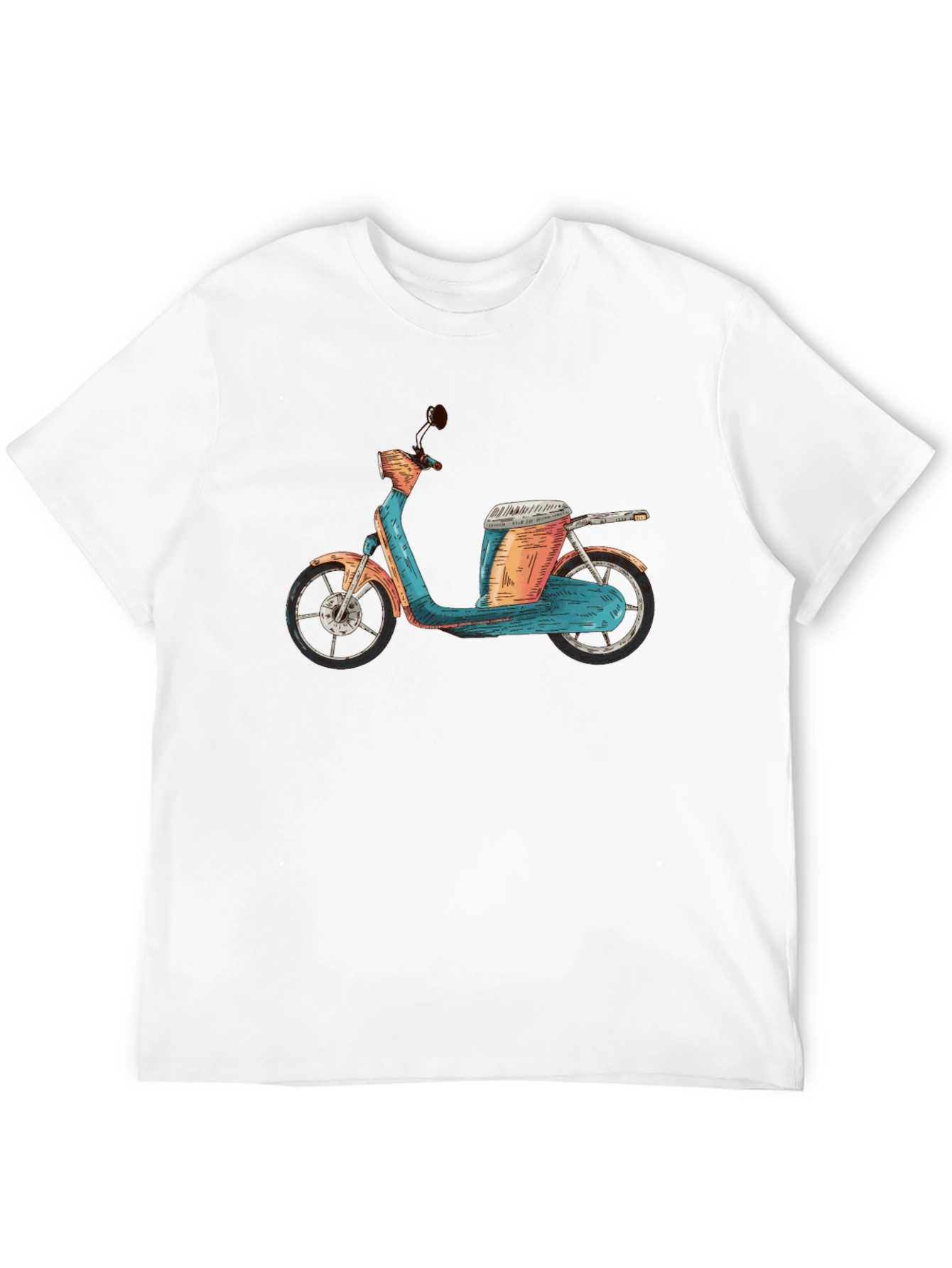 Retro Scooter Graphic Tee - Unique Design