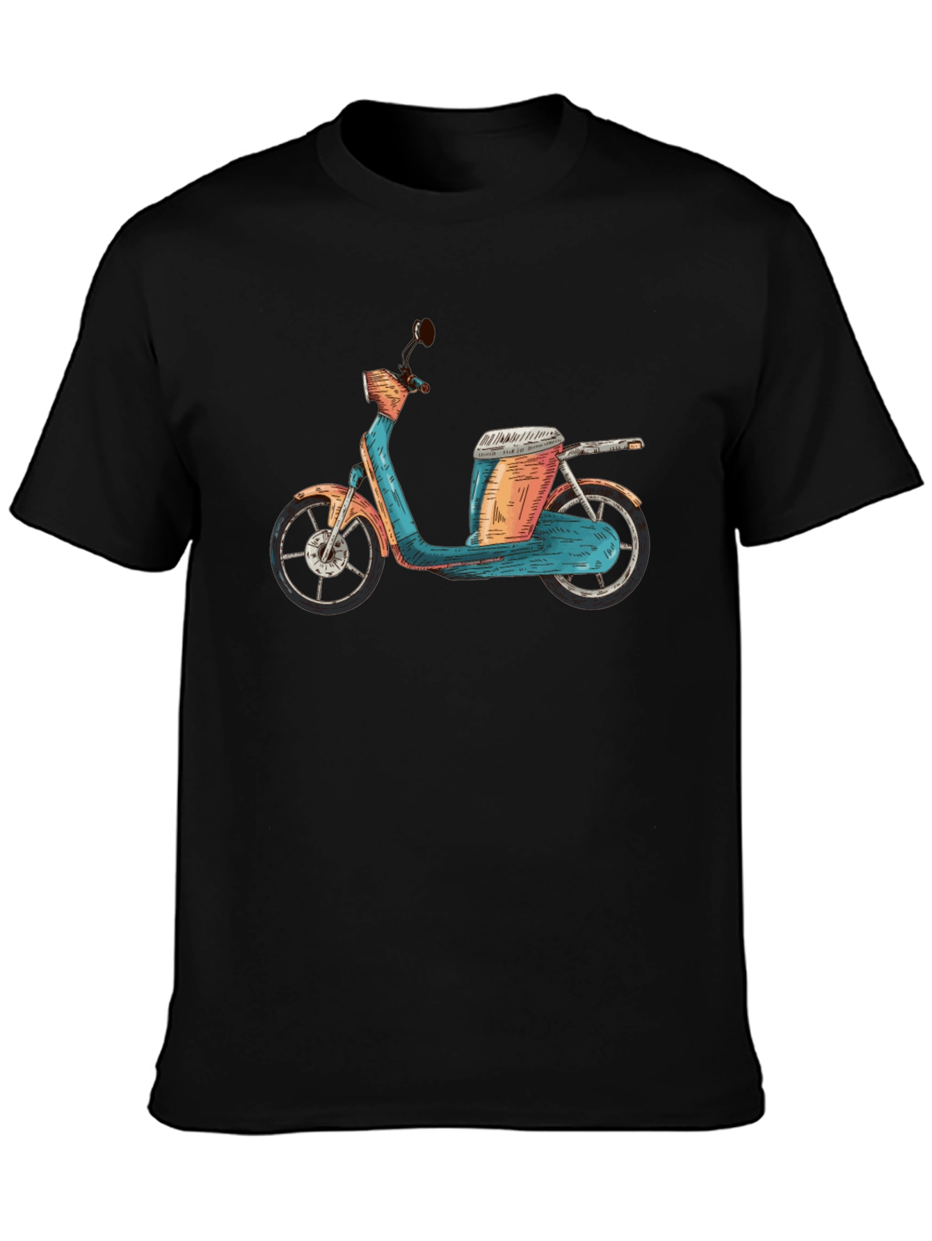 Retro Scooter Graphic Tee - Unique Design