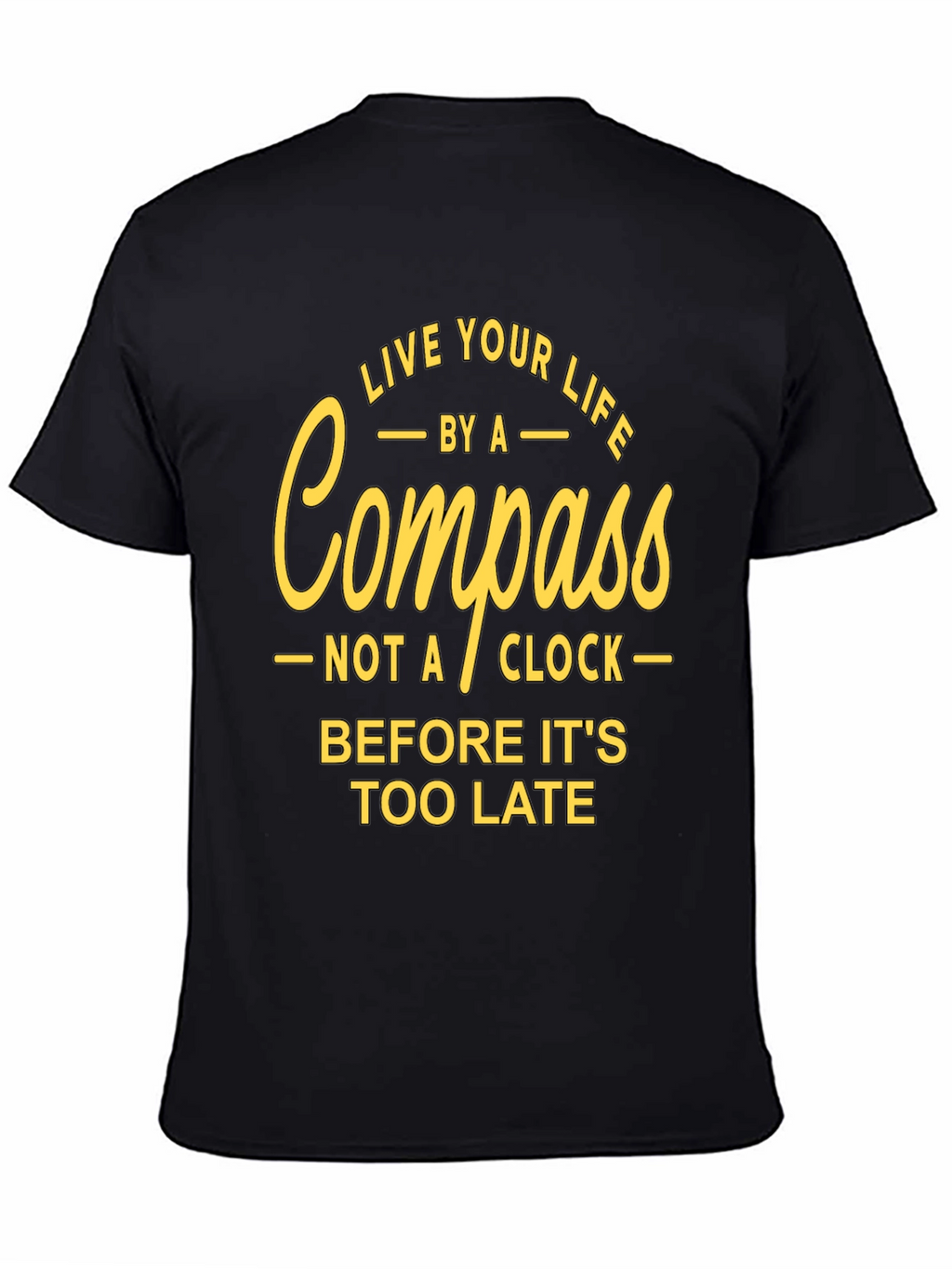 Live Your Life Compass Graphic T-Shirt