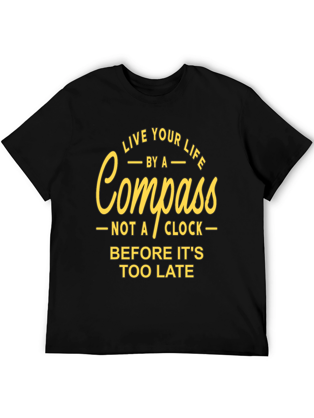 Live Your Life Compass Graphic T-Shirt