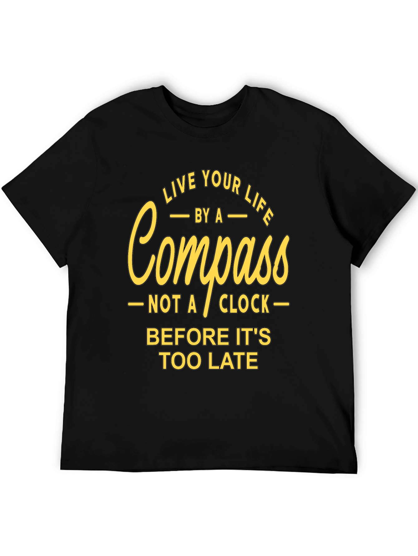 Live Your Life Compass Graphic T-Shirt