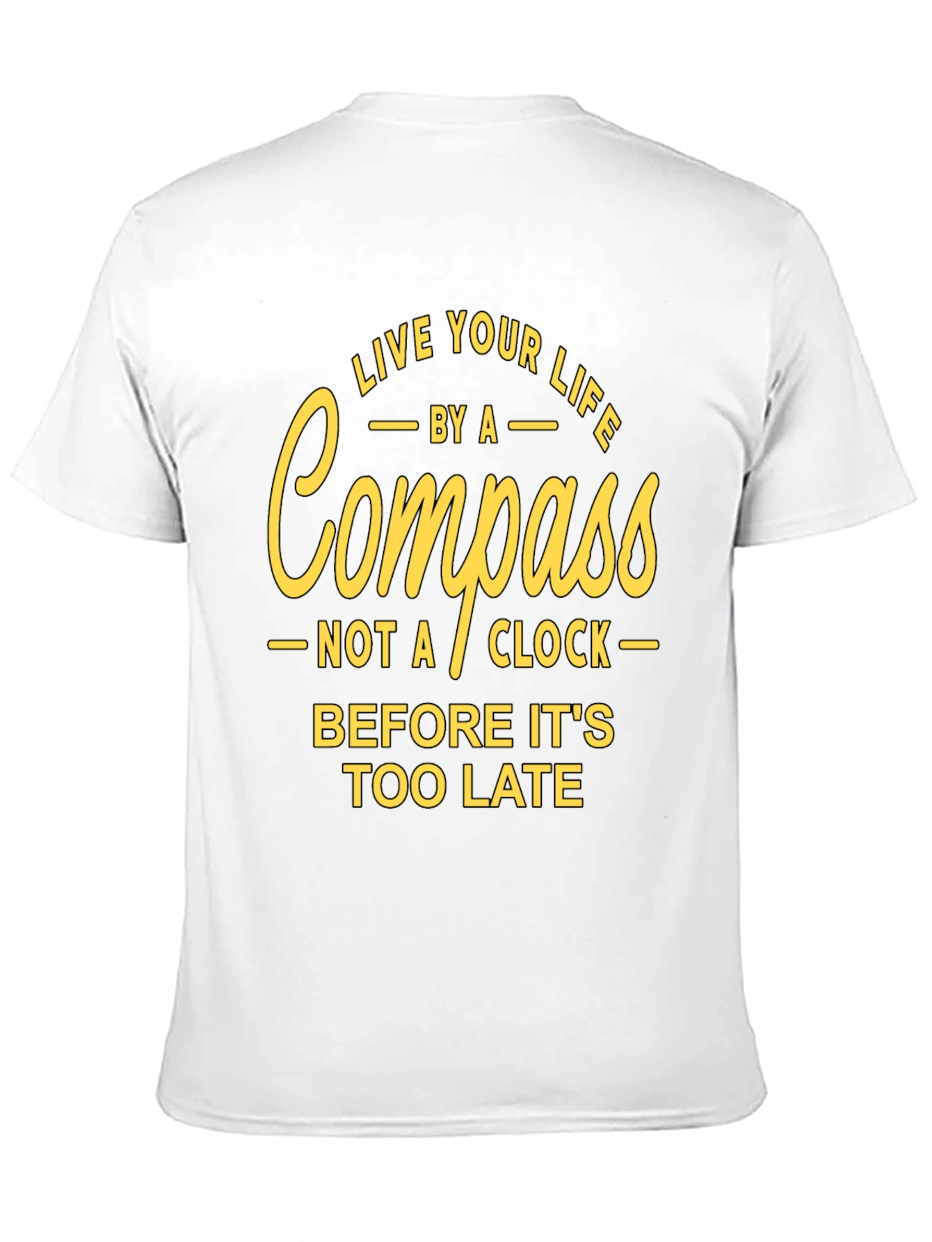 Live Your Life Compass Graphic T-Shirt