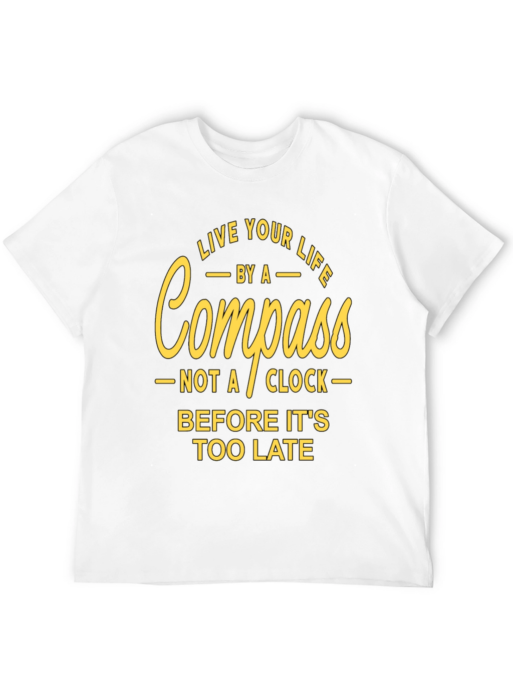 Live Your Life Compass Graphic T-Shirt
