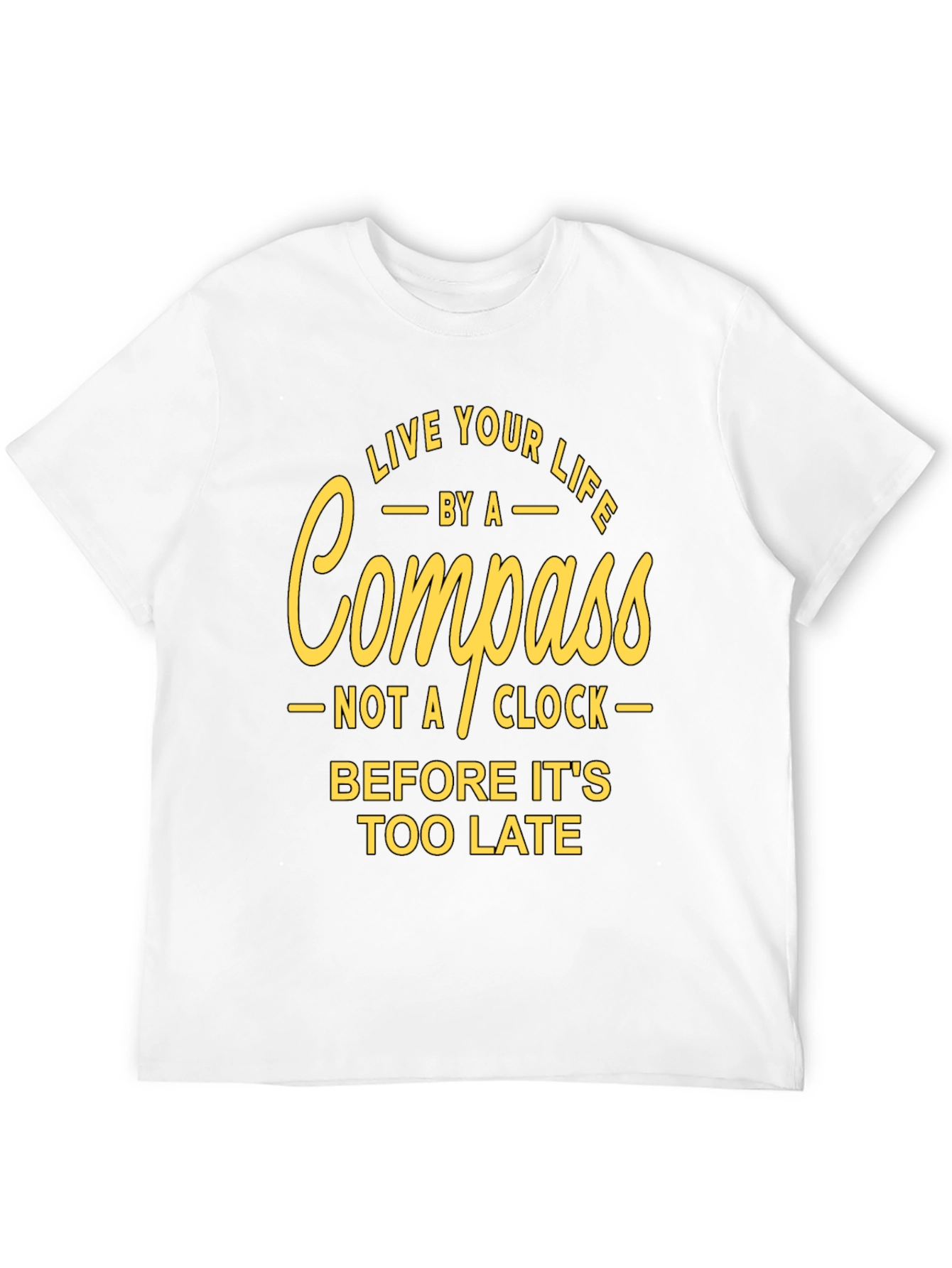 Live Your Life Compass Graphic T-Shirt