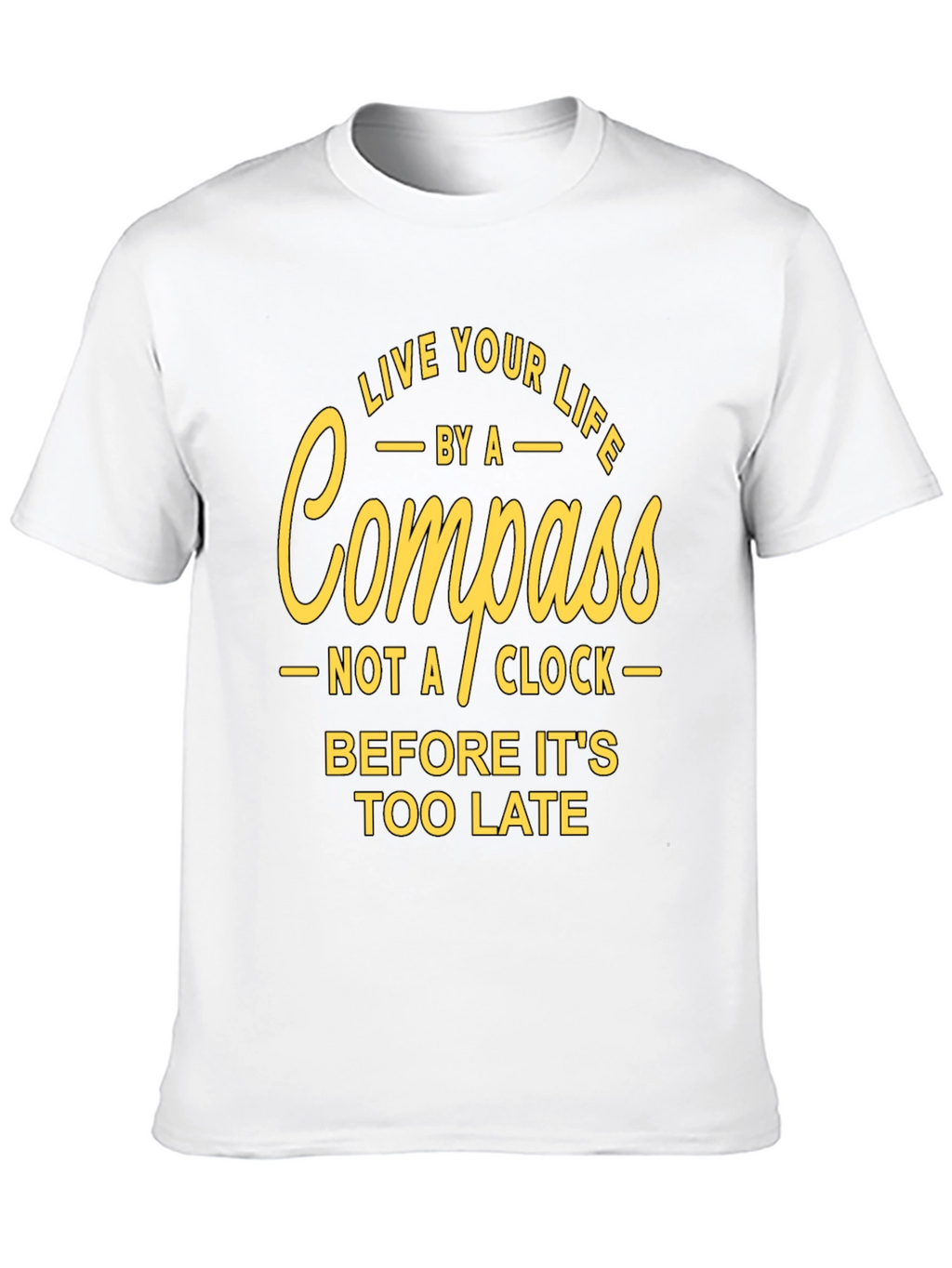 Live Your Life Compass Graphic T-Shirt
