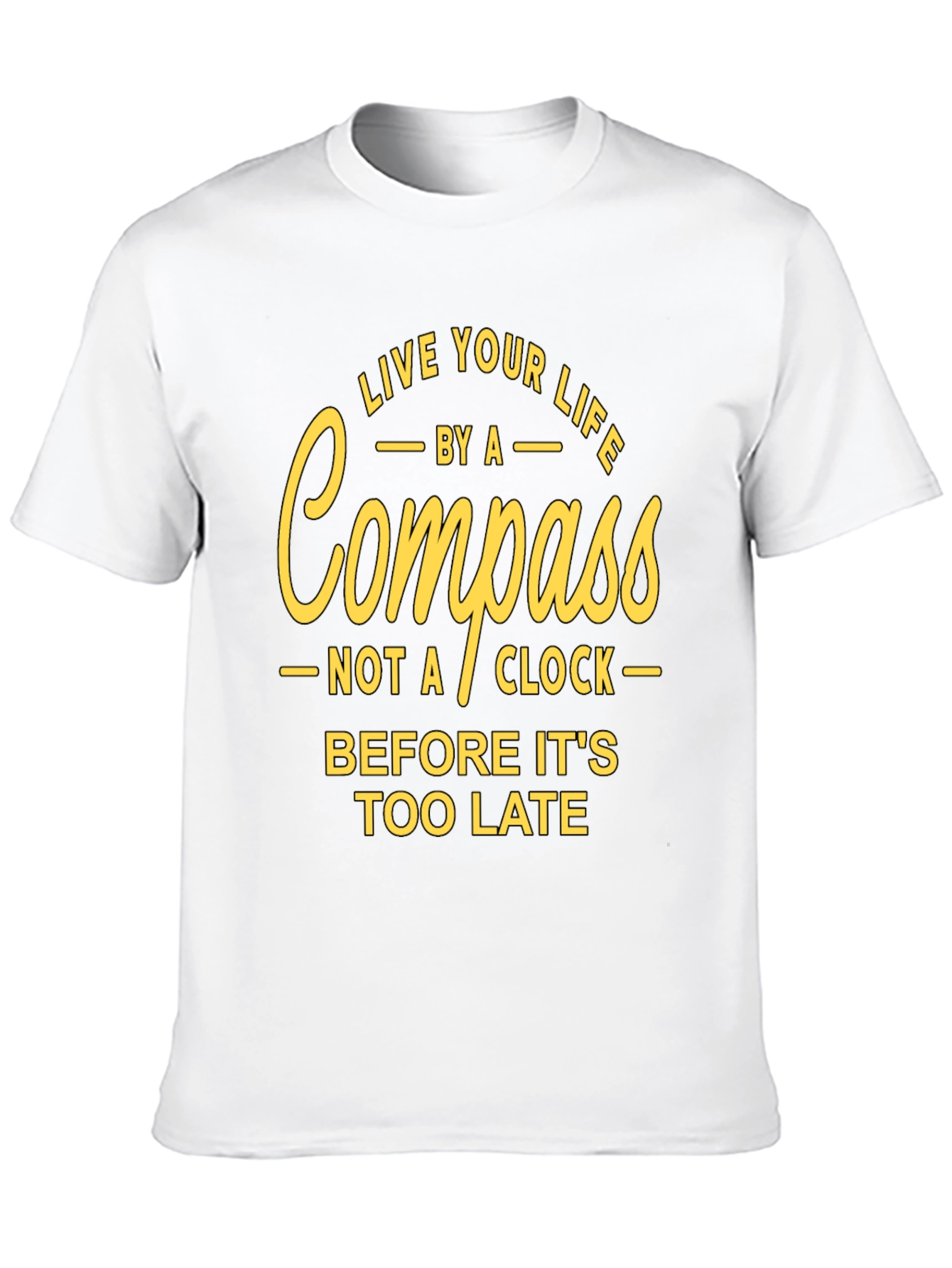 Live Your Life Compass Graphic T-Shirt