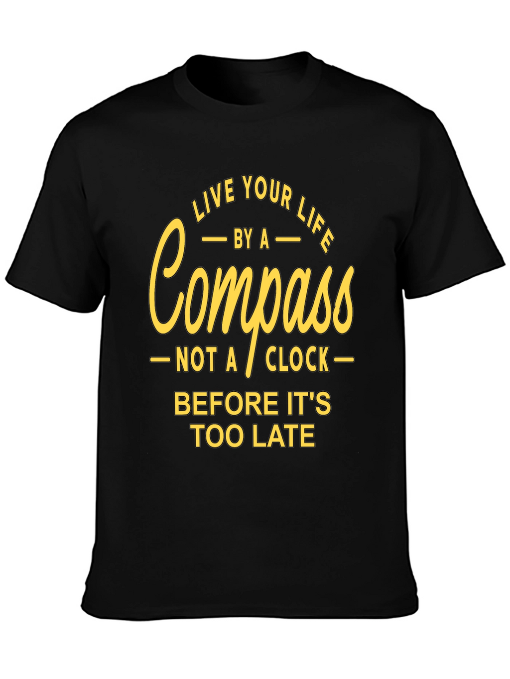 Live Your Life Compass Graphic T-Shirt