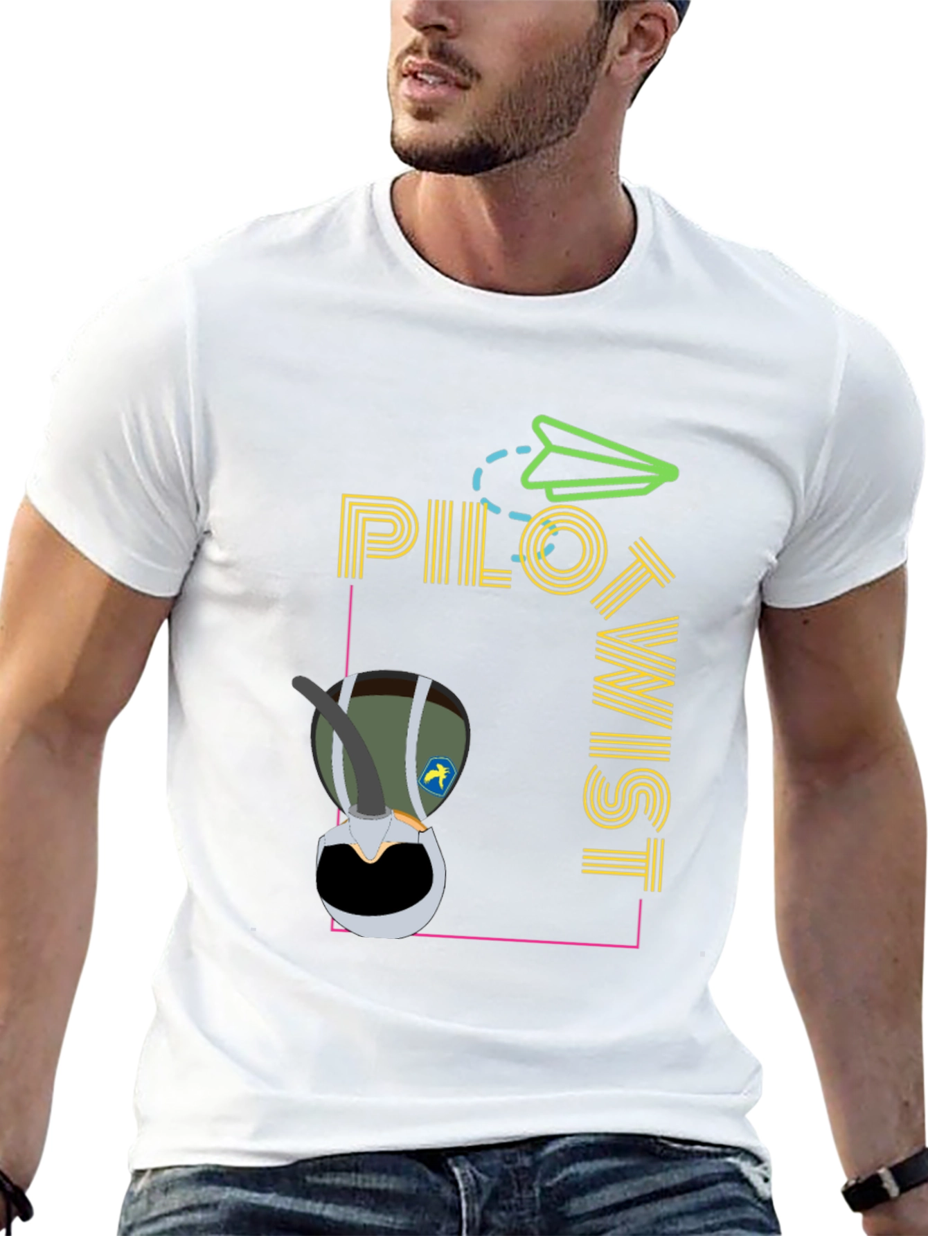 Pilot Twist Graphic Tee - Unique Aviation Style