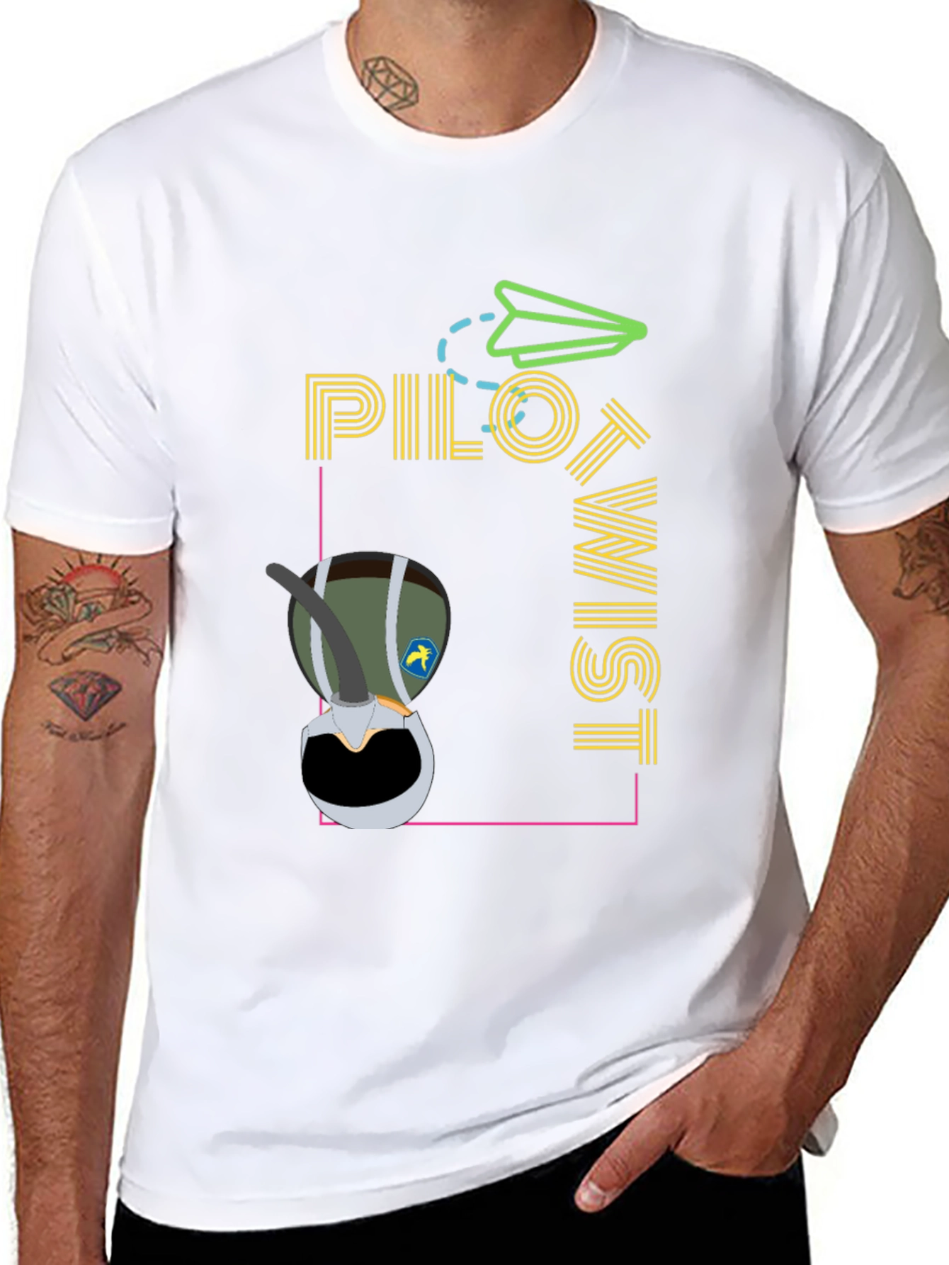 Pilot Twist Graphic Tee - Unique Aviation Style