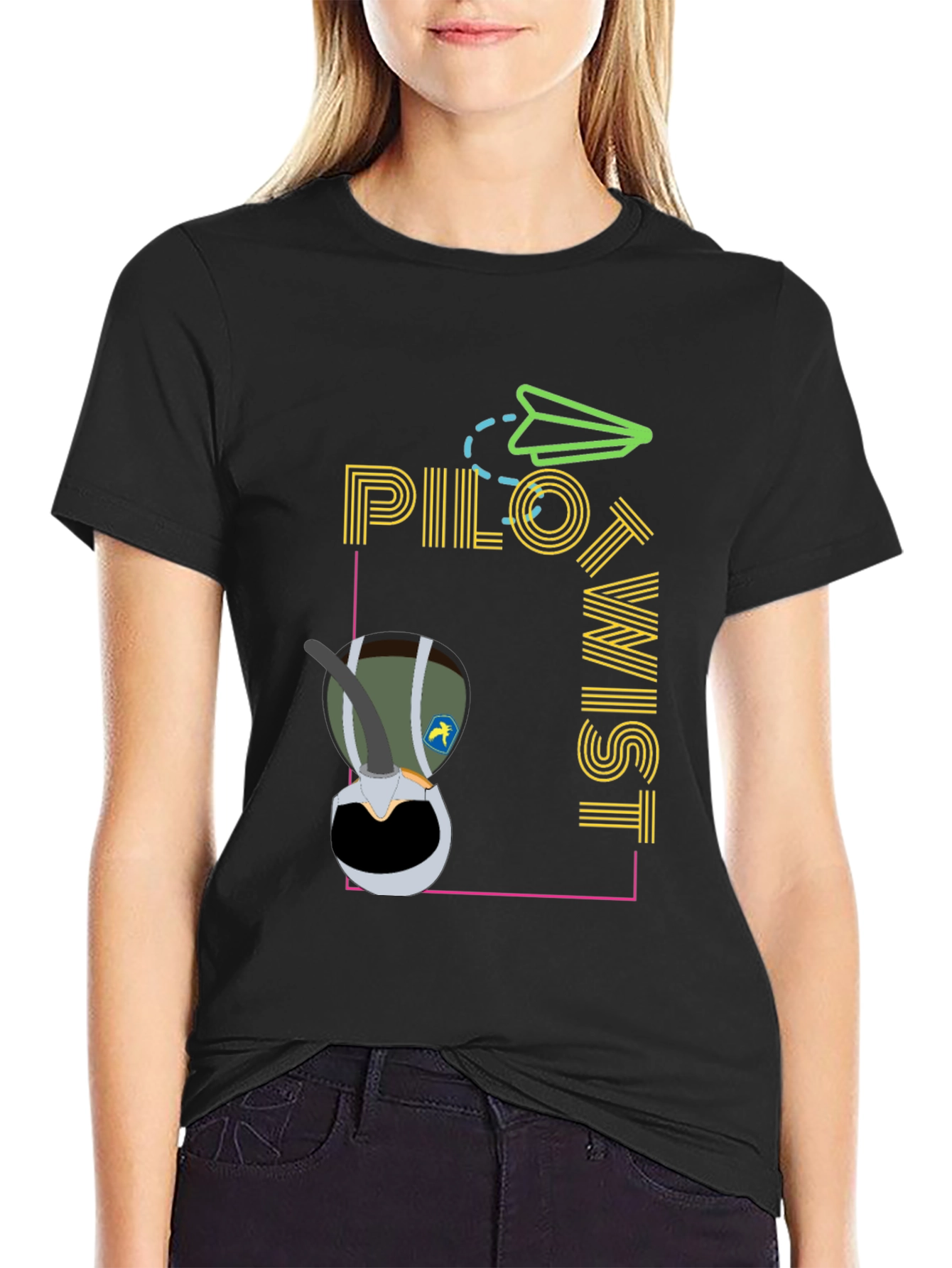 Pilot Twist Graphic Tee - Unique Aviation Style