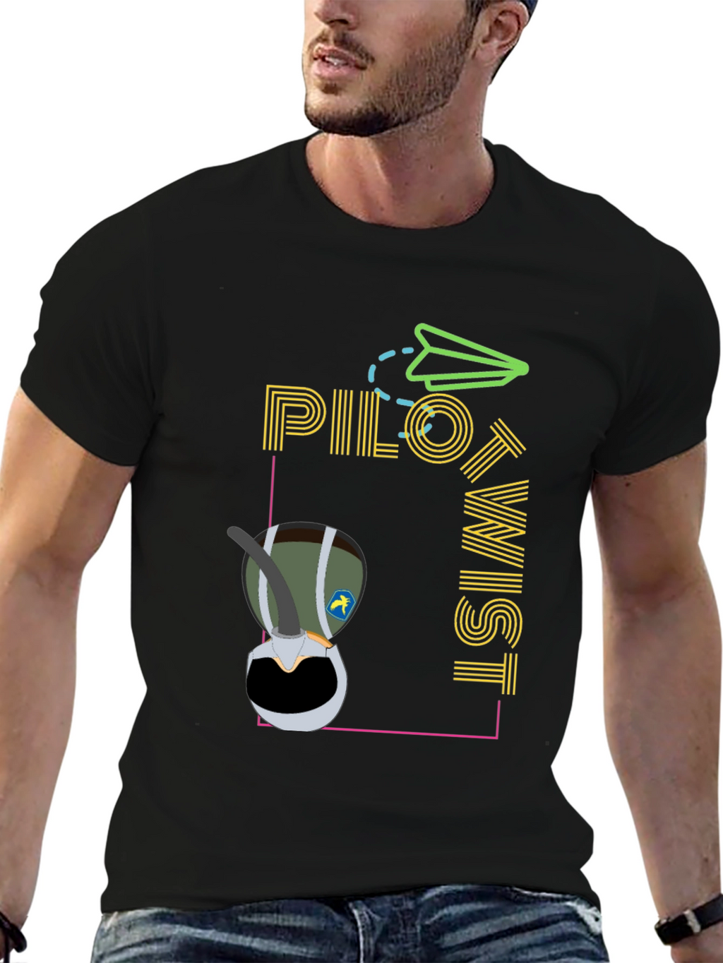 Pilot Twist Graphic Tee - Unique Aviation Style