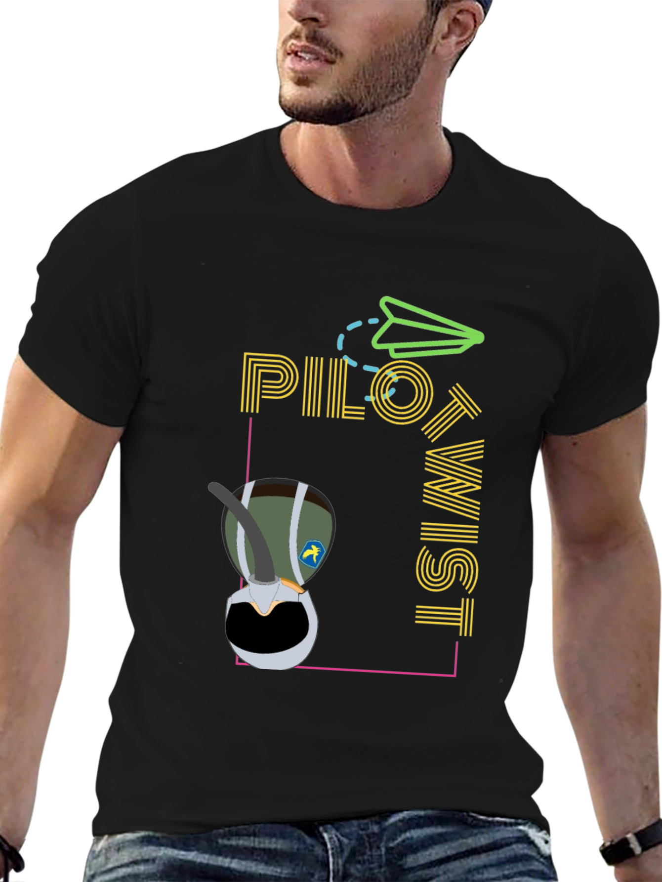 Pilot Twist Graphic Tee - Unique Aviation Style