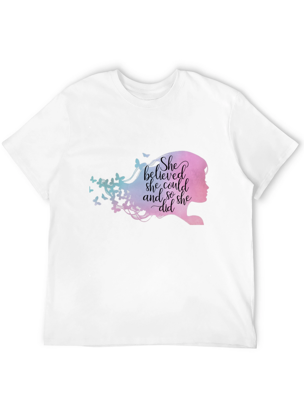 Empowering She Believed Graphic Tee - Black Unisex Fit