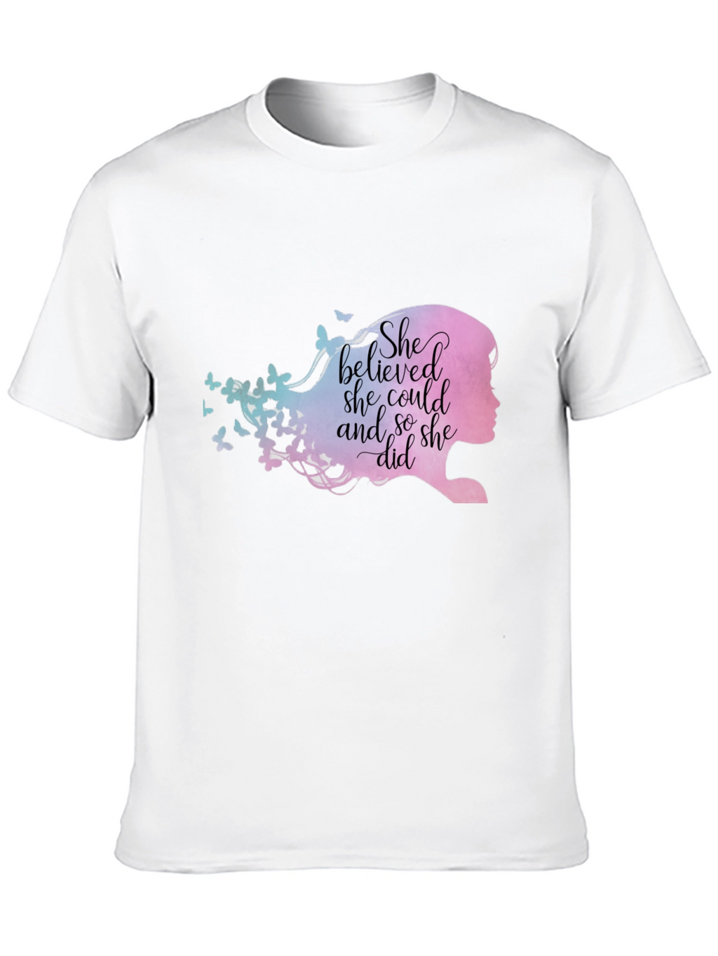 Empowering She Believed Graphic Tee - Black Unisex Fit