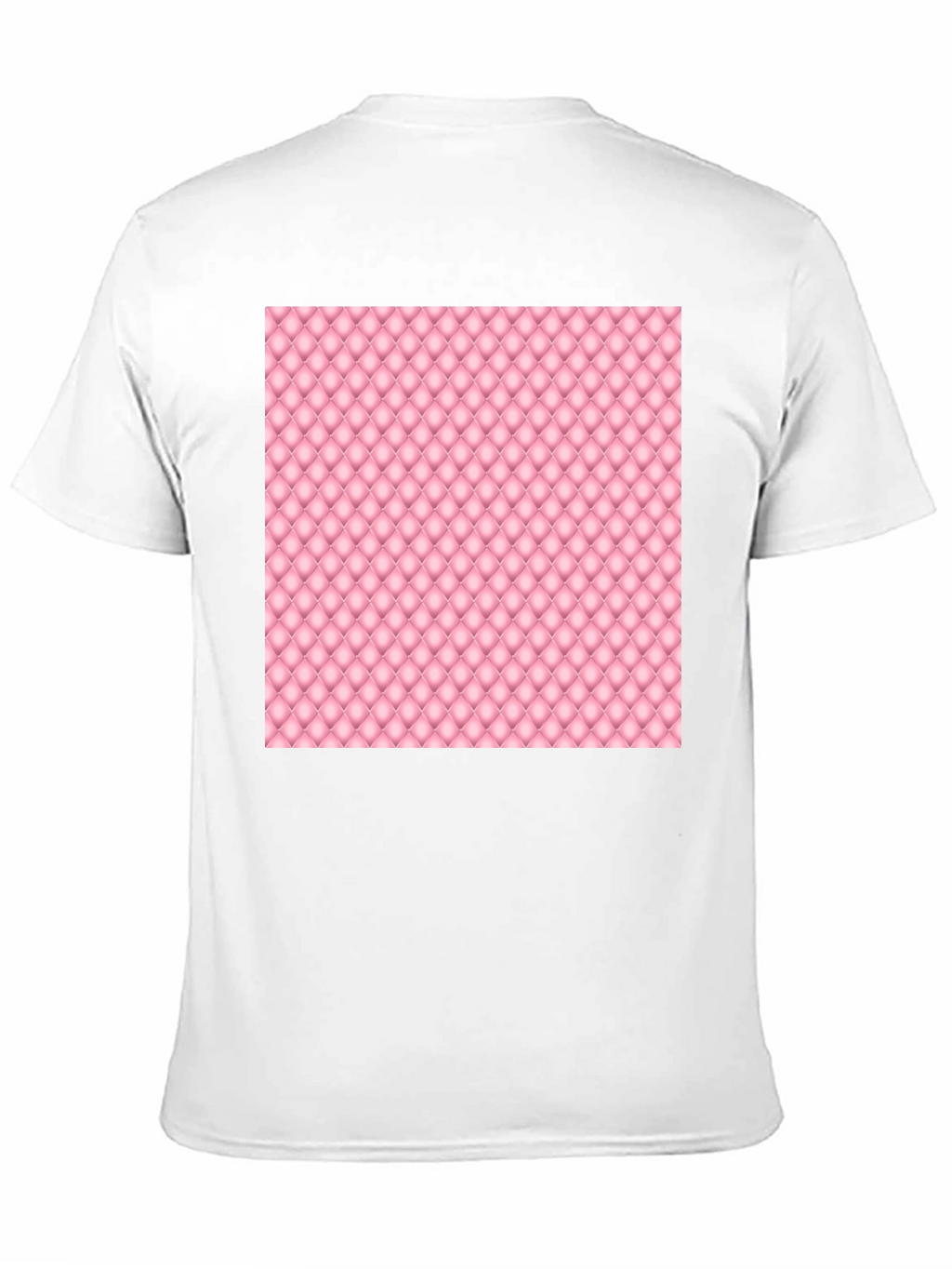 Stylish Black Tee with Pink Quilted Pattern