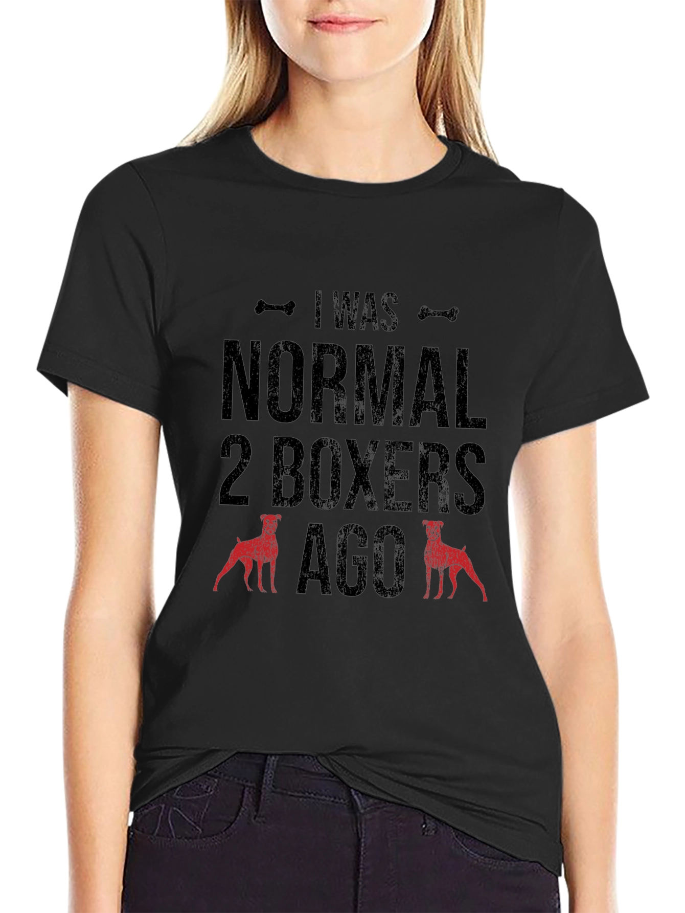 Funny Dog Lover T-Shirt - I Was Normal 2 Boxers Ago