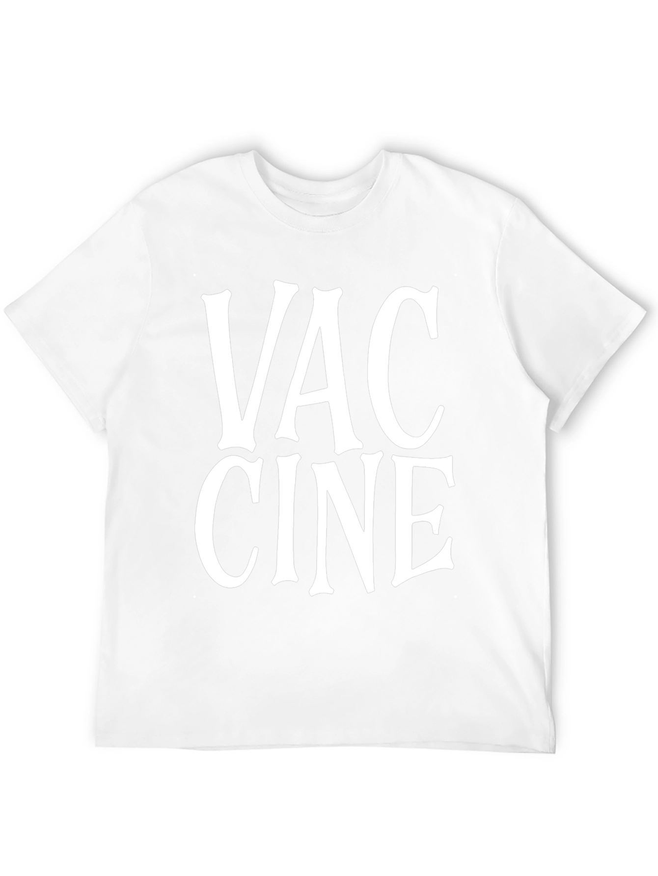 Vaccine Black Graphic Tee Shirt