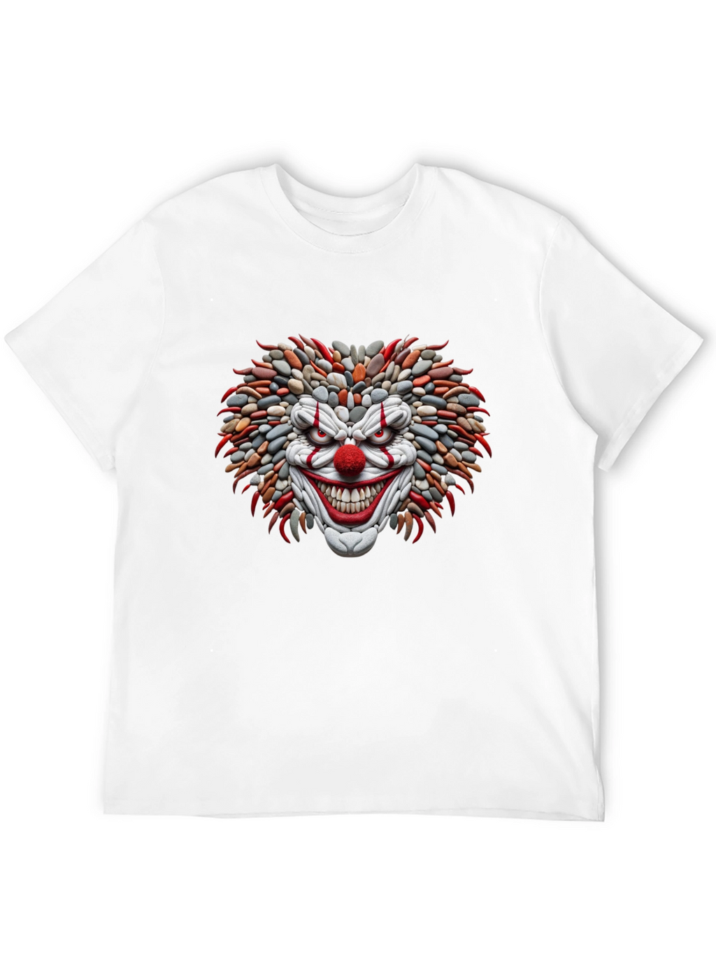 Mens Black Clown Graphic Tee