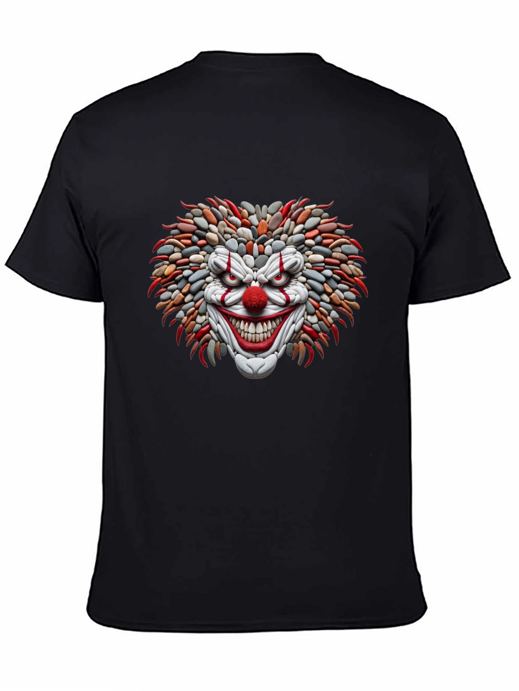 Mens Black Clown Graphic Tee