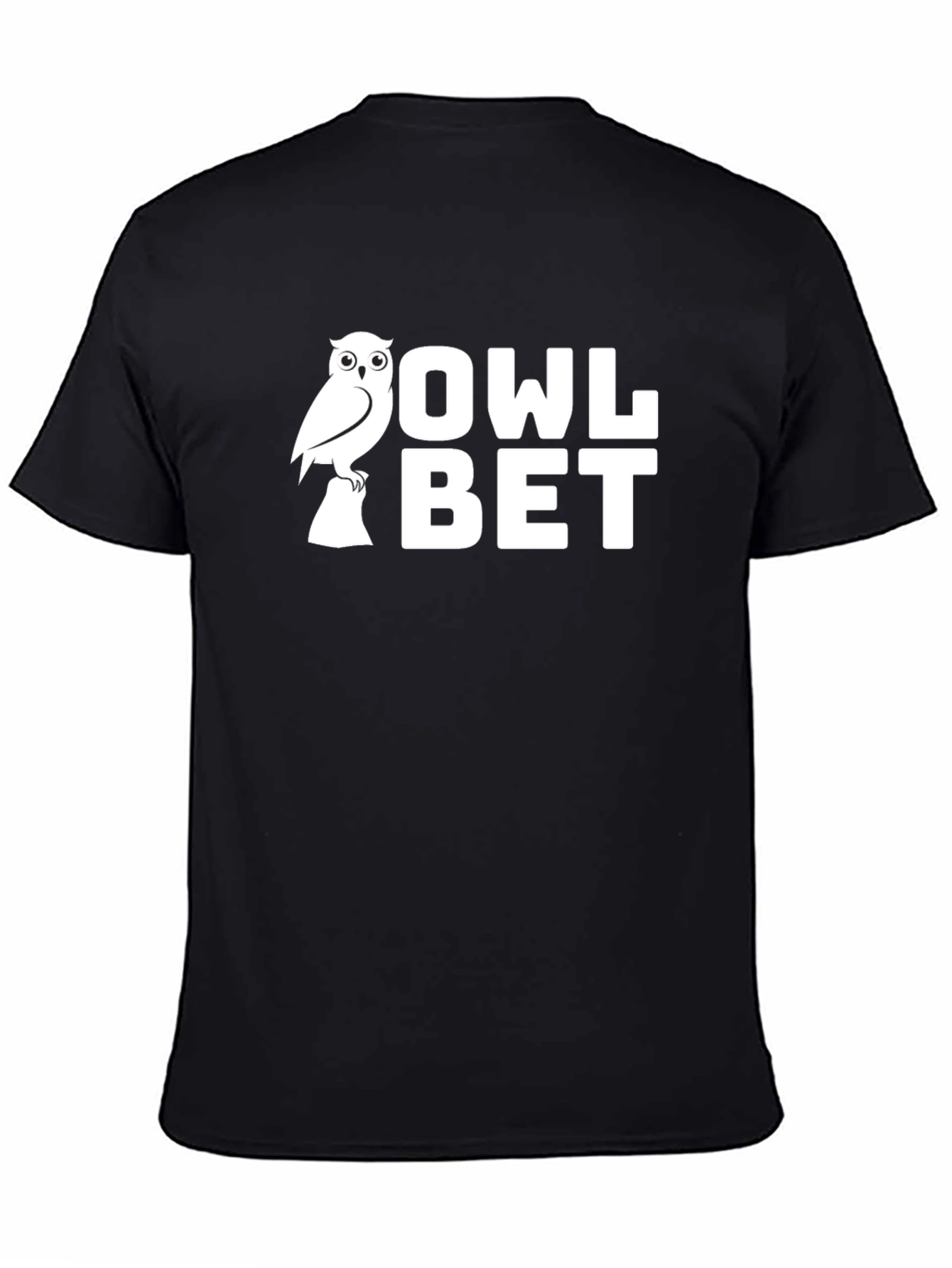 Owl Bet Funny Graphic Tee - Black Cotton T-Shirt