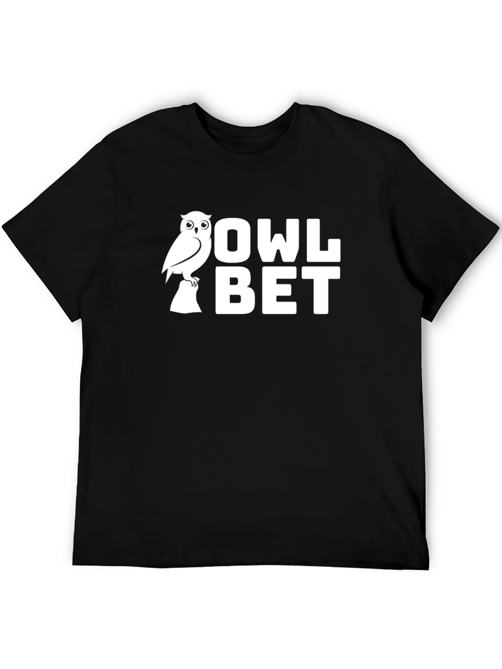 Owl Bet Funny Graphic Tee - Black Cotton T-Shirt