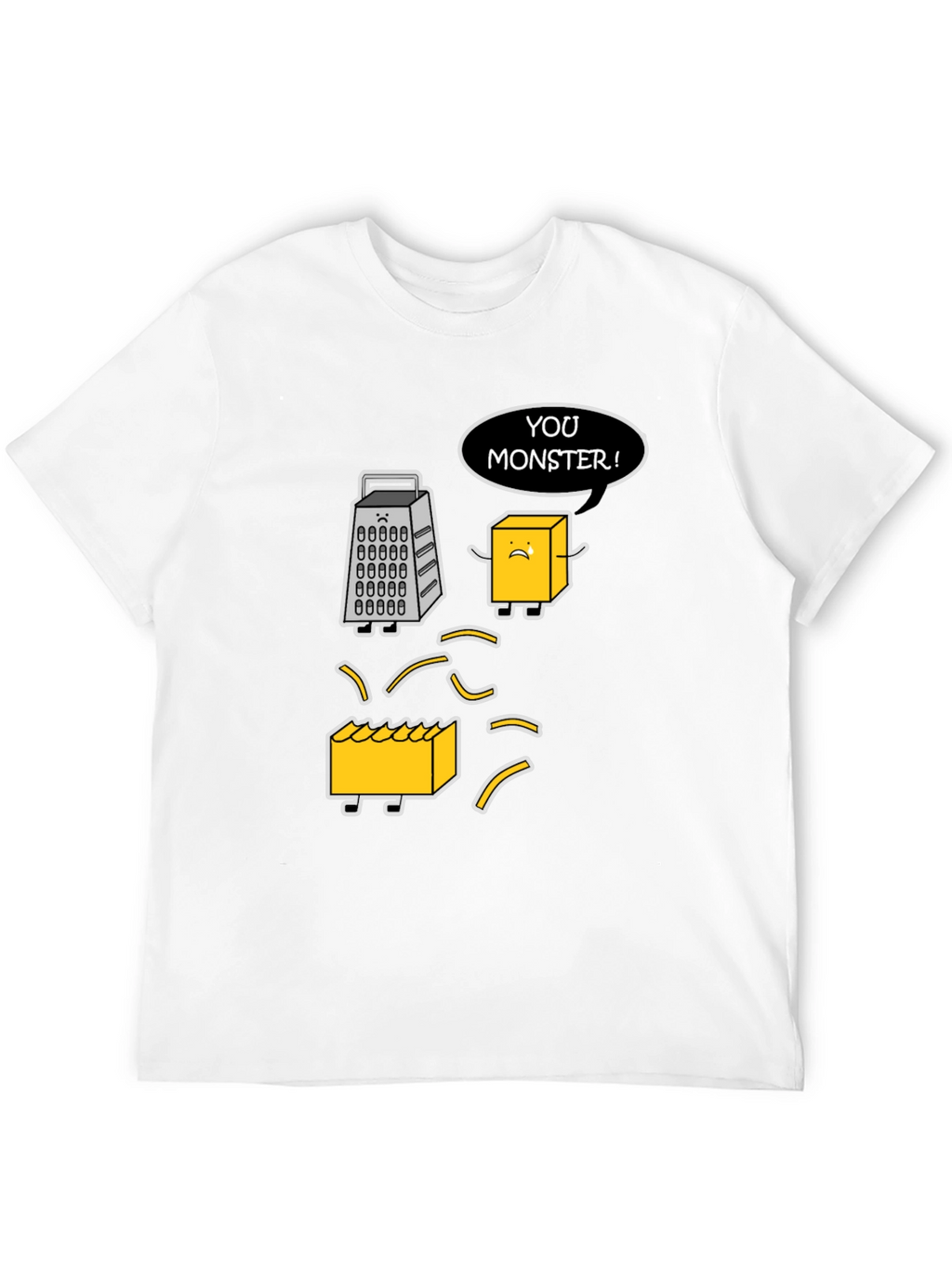 Funny Cheese Grater T-Shirt: You Monster!