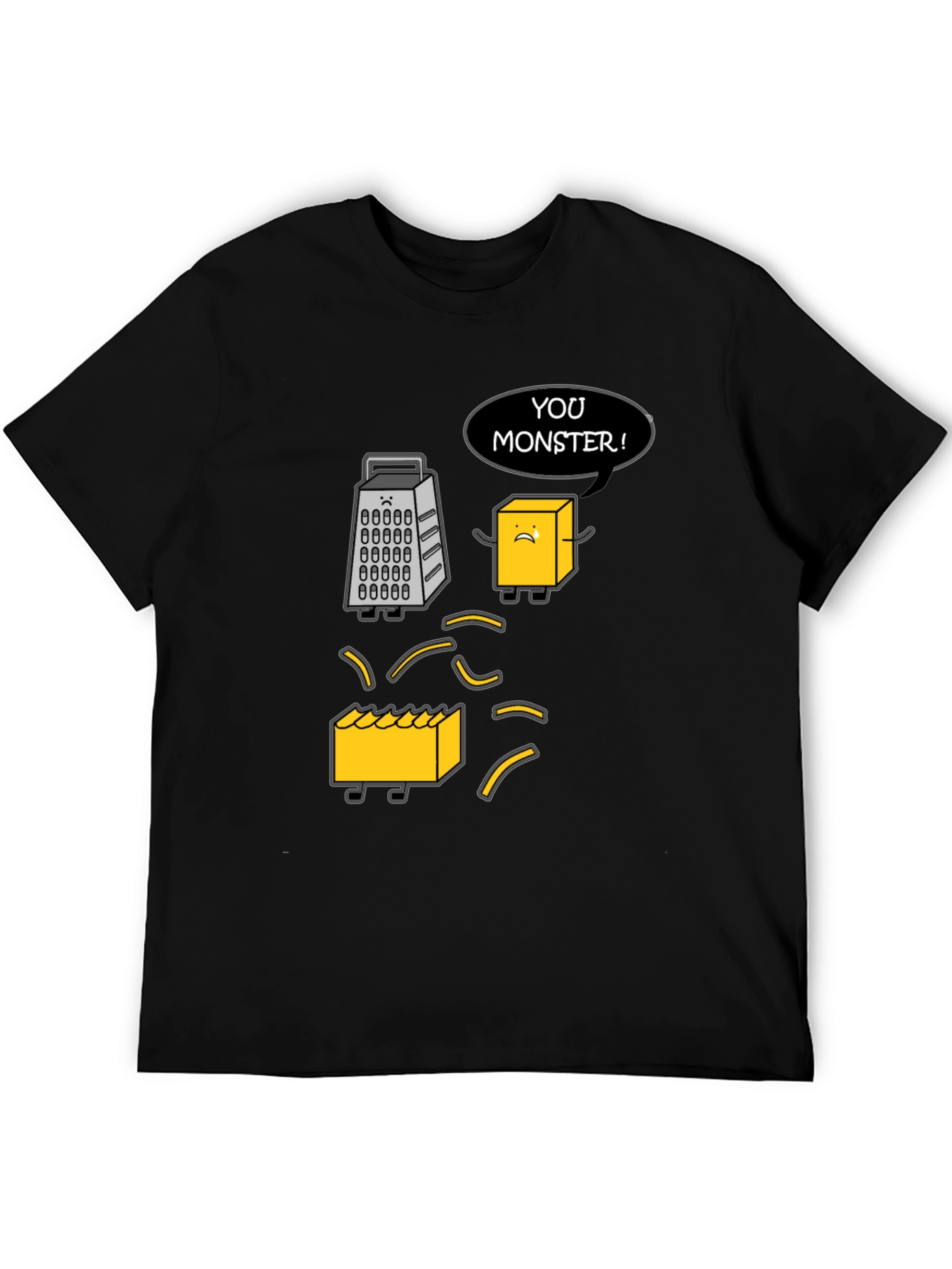 Funny Cheese Grater T-Shirt: You Monster!
