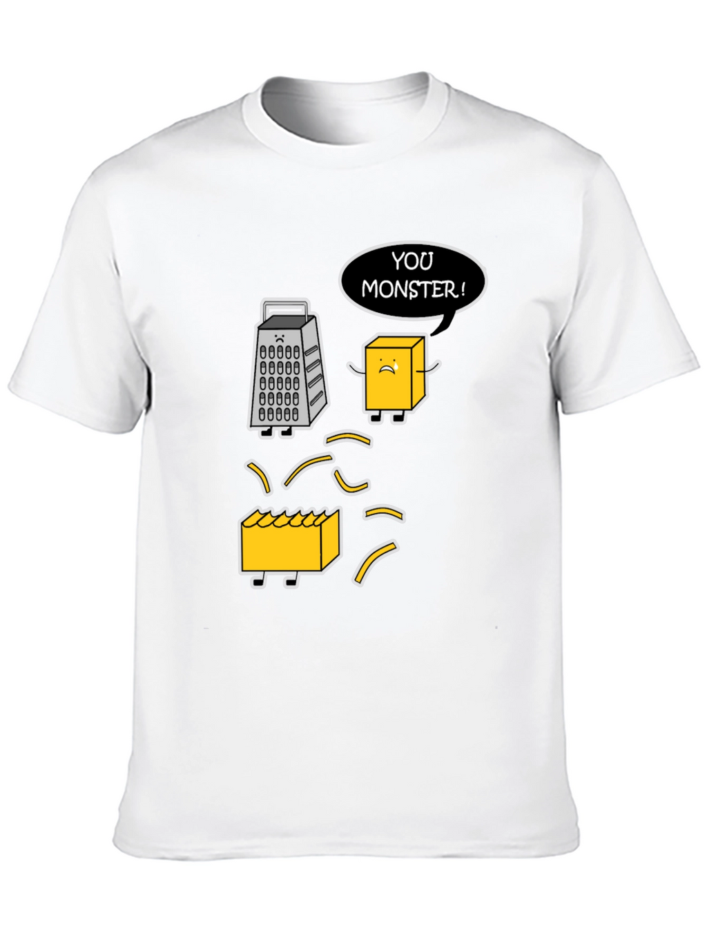 Funny Cheese Grater T-Shirt: You Monster!