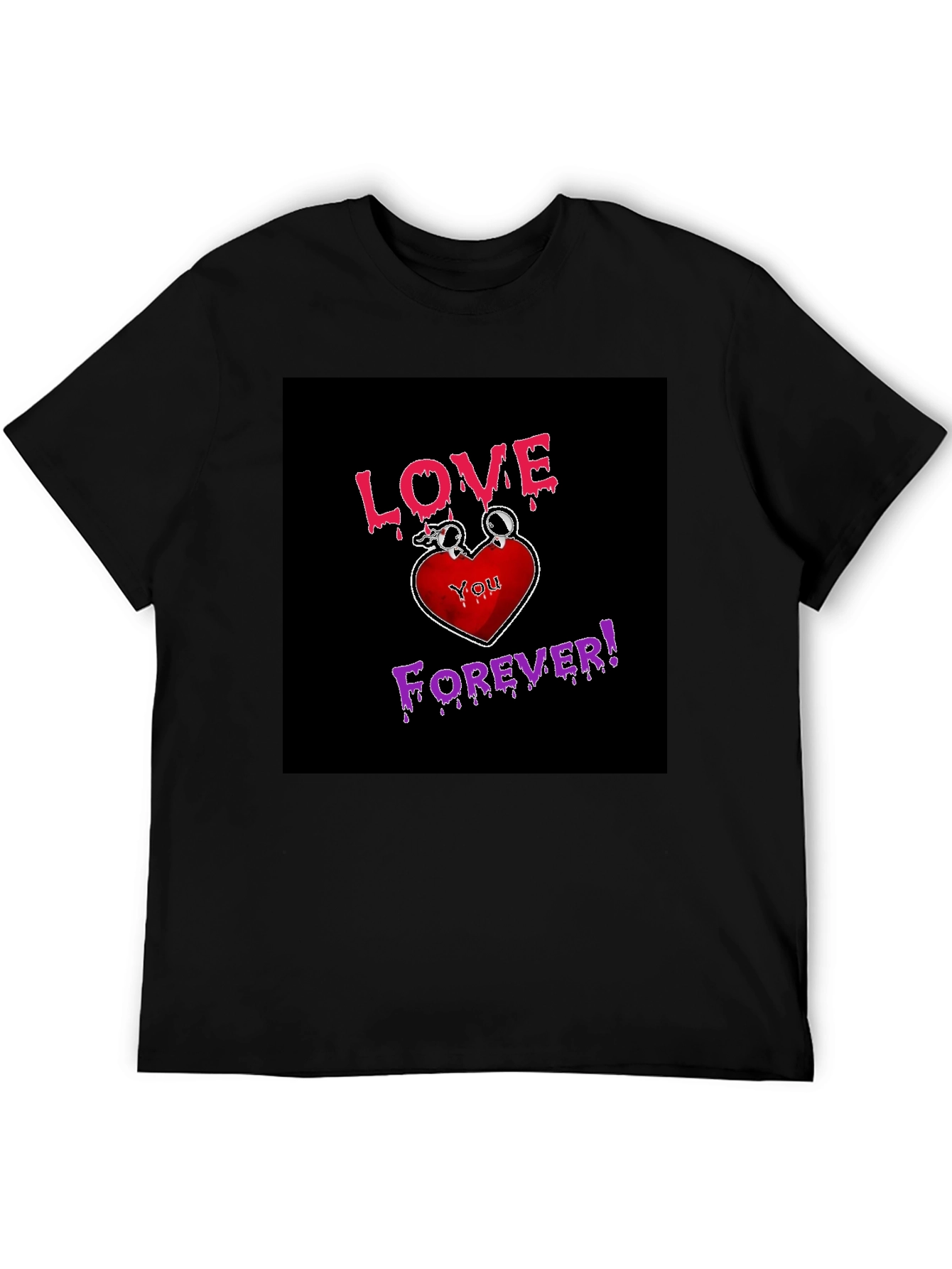 Love You Forever Graphic Tee - Black