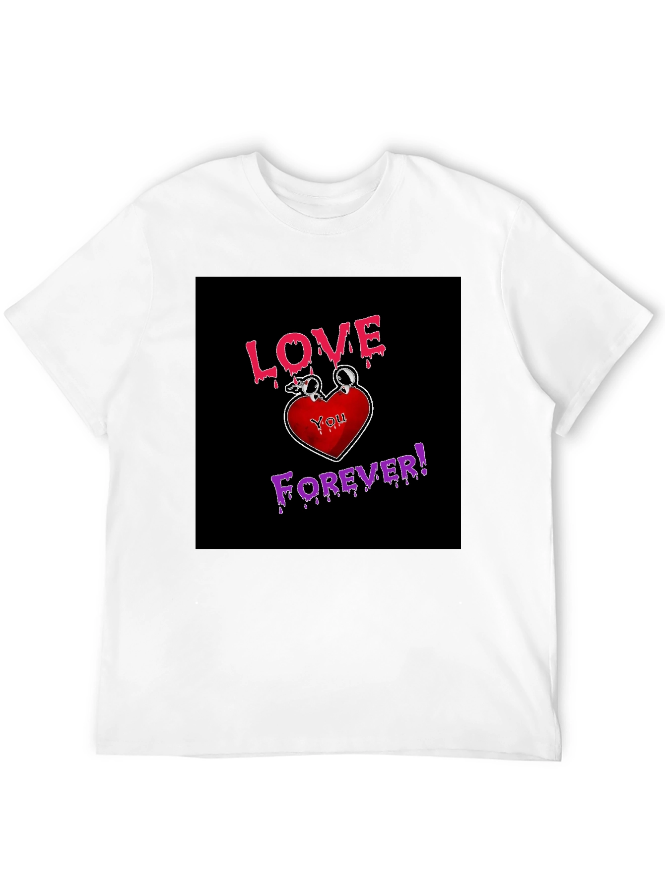 Love You Forever Graphic Tee - Black