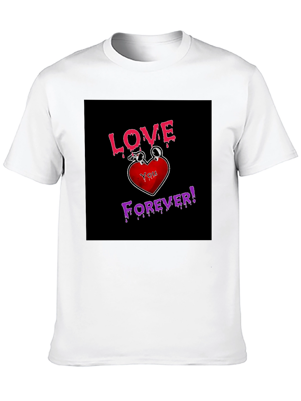 Love You Forever Graphic Tee - Black
