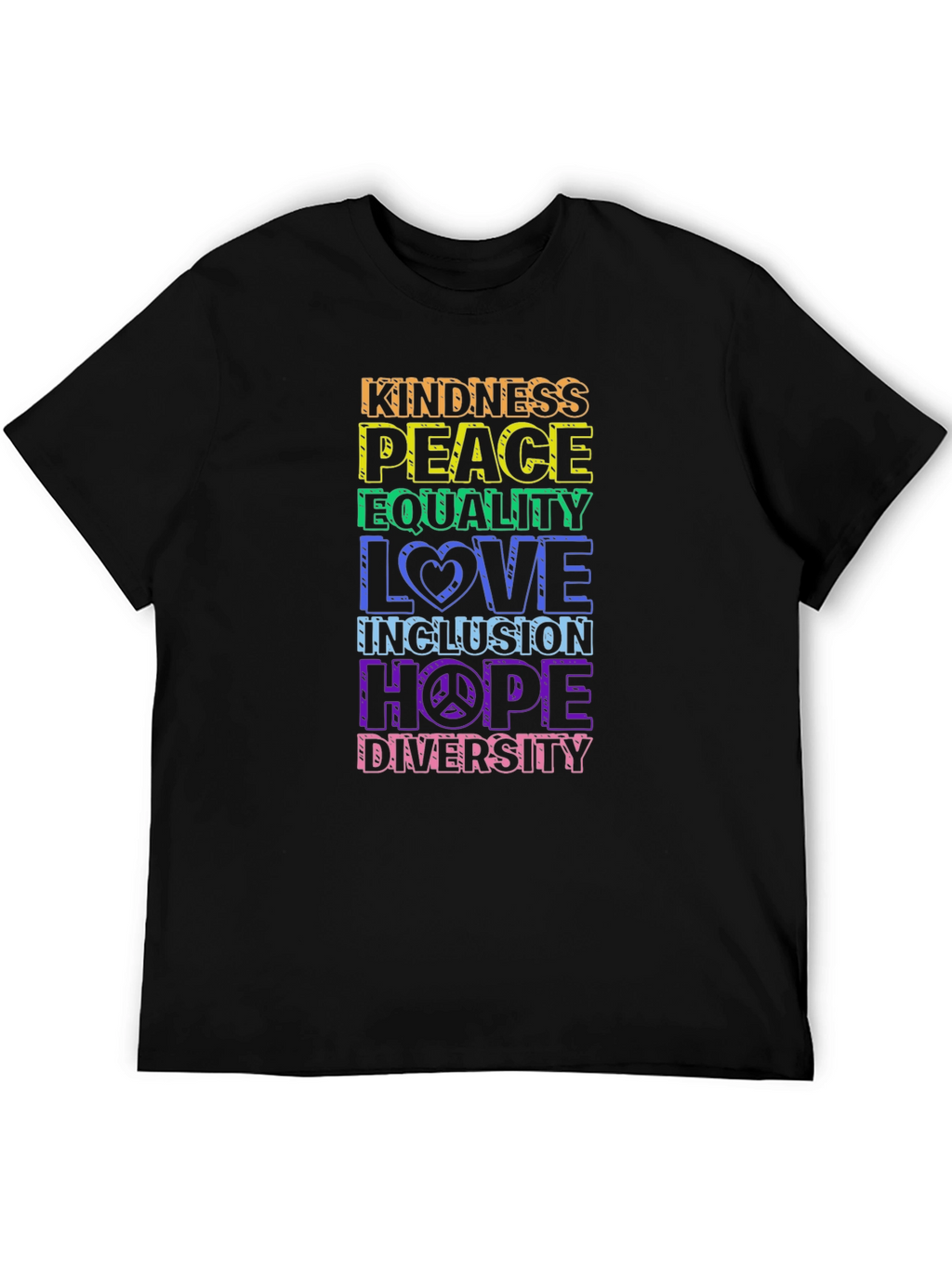 Kindness Peace Love Equality T-Shirt