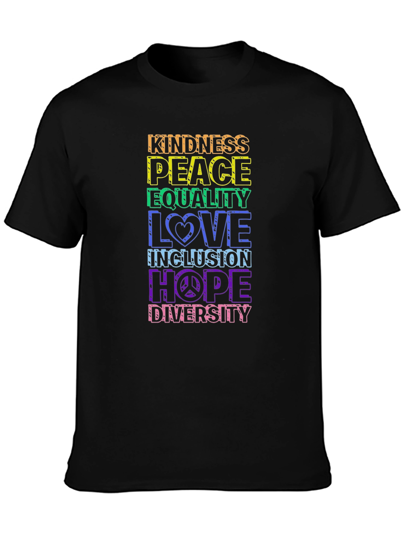 Kindness Peace Love Equality T-Shirt