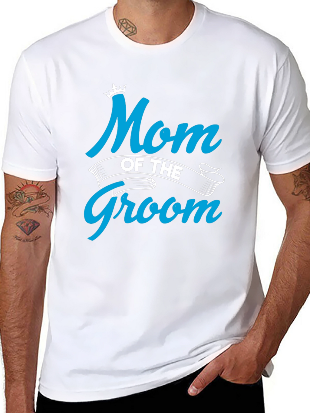 Mom of the Groom Crewneck T-shirt