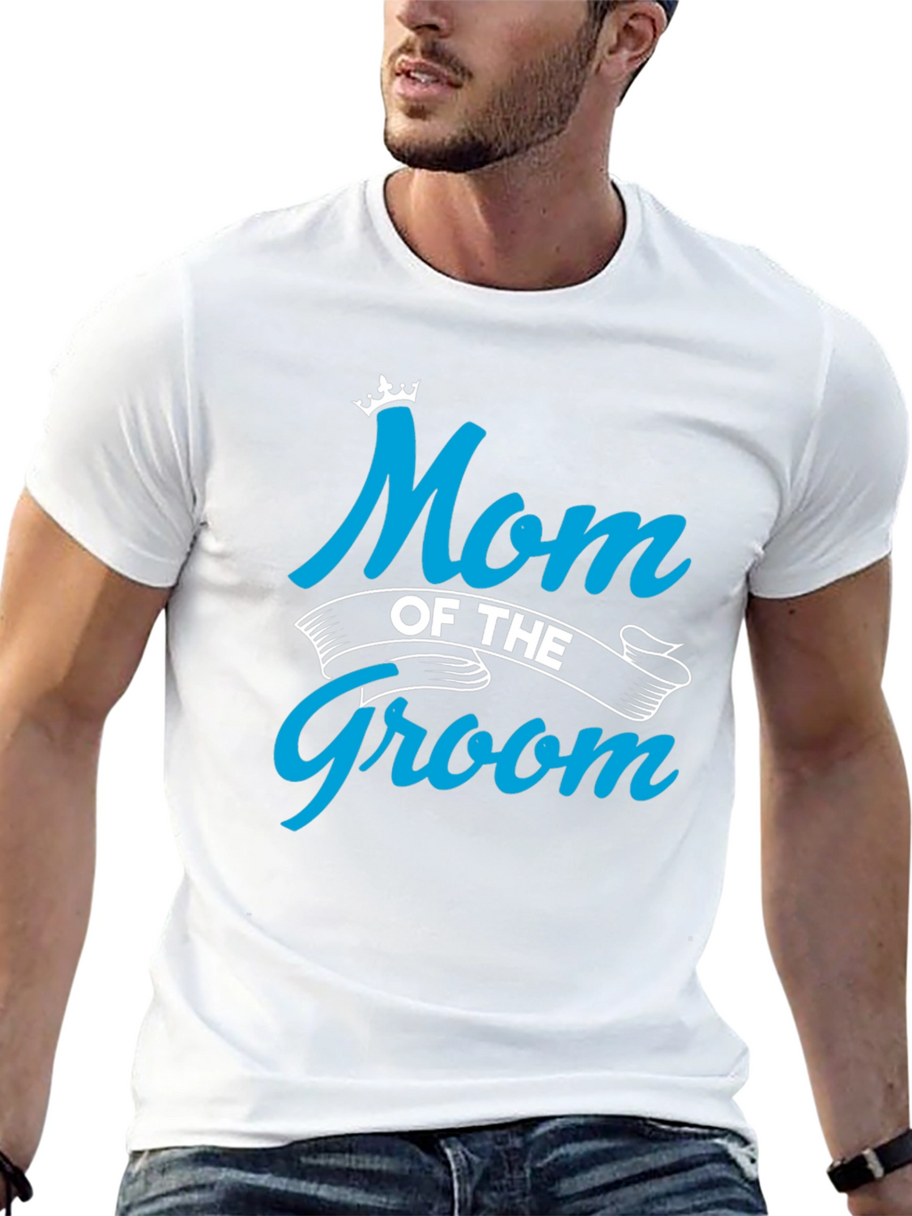 Mom of the Groom Crewneck T-shirt