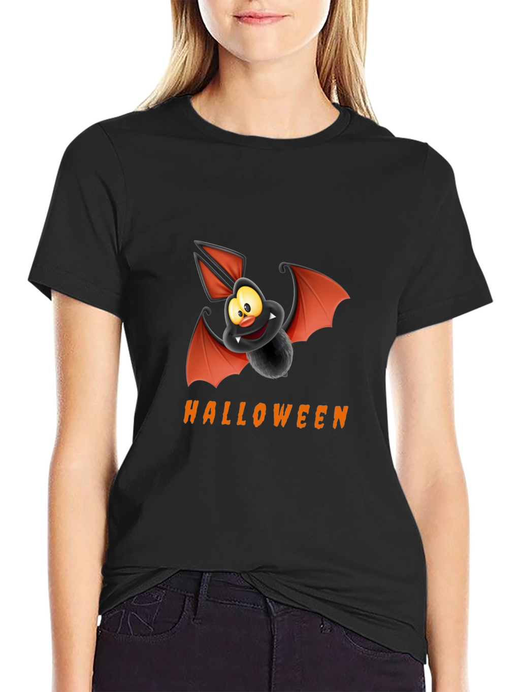 Halloween Bat Graphic Tee