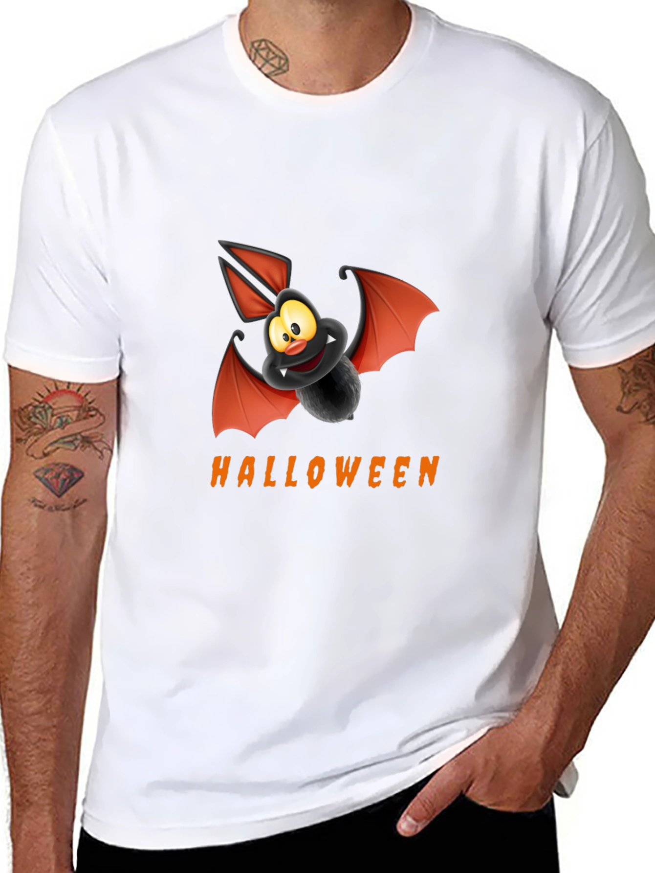 Halloween Bat Graphic Tee